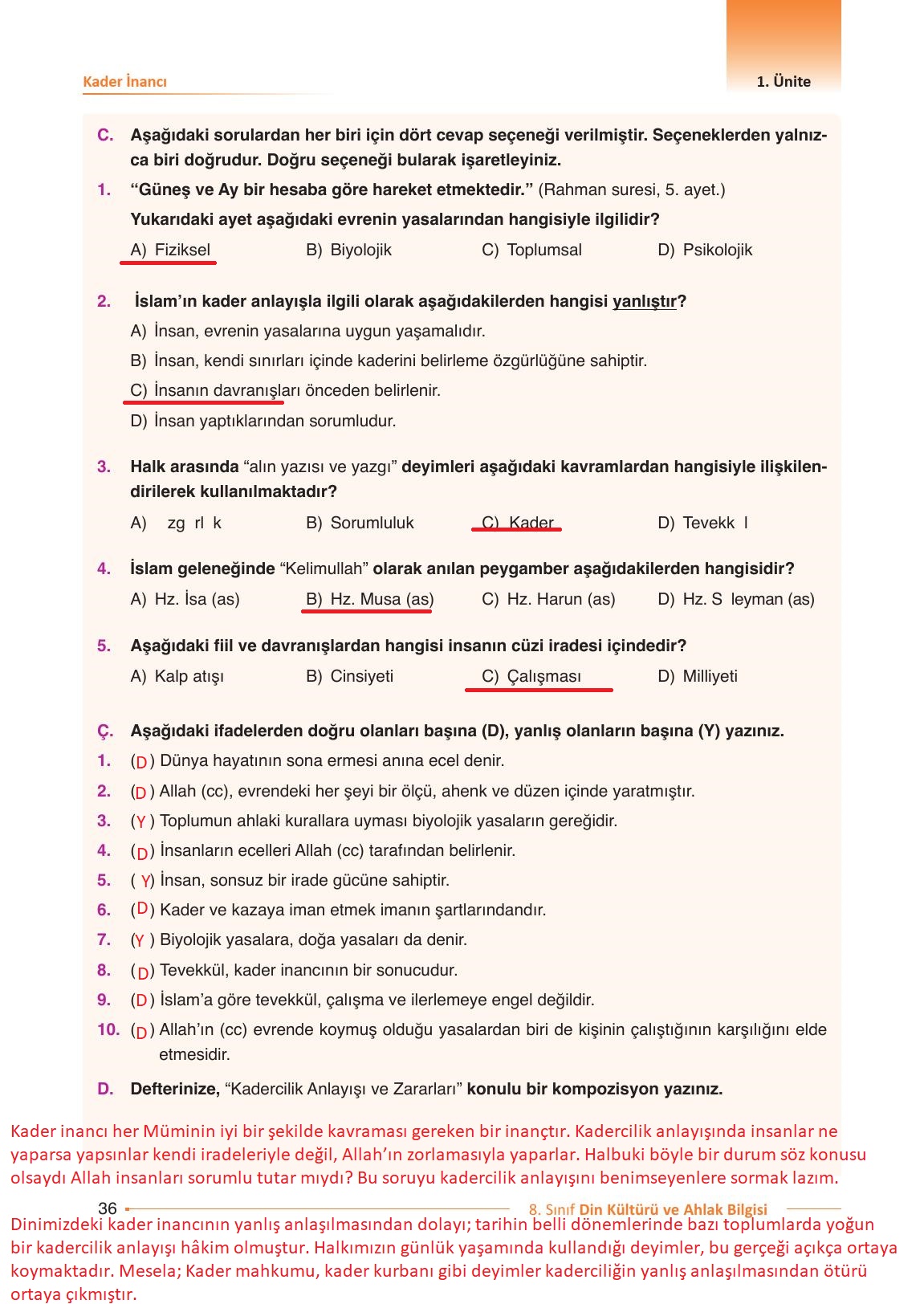 8. Sınıf Gezegen Yayıncılık Din Kültürü Ve Ahlak Bilgisi Ders Kitabı Sayfa 36 Cevapları 8. Sınıf Gezegen Yayıncılık Din Kültürü Ve Ahlak Bilgisi Ders Kitabı Sayfa 36 Cevapları