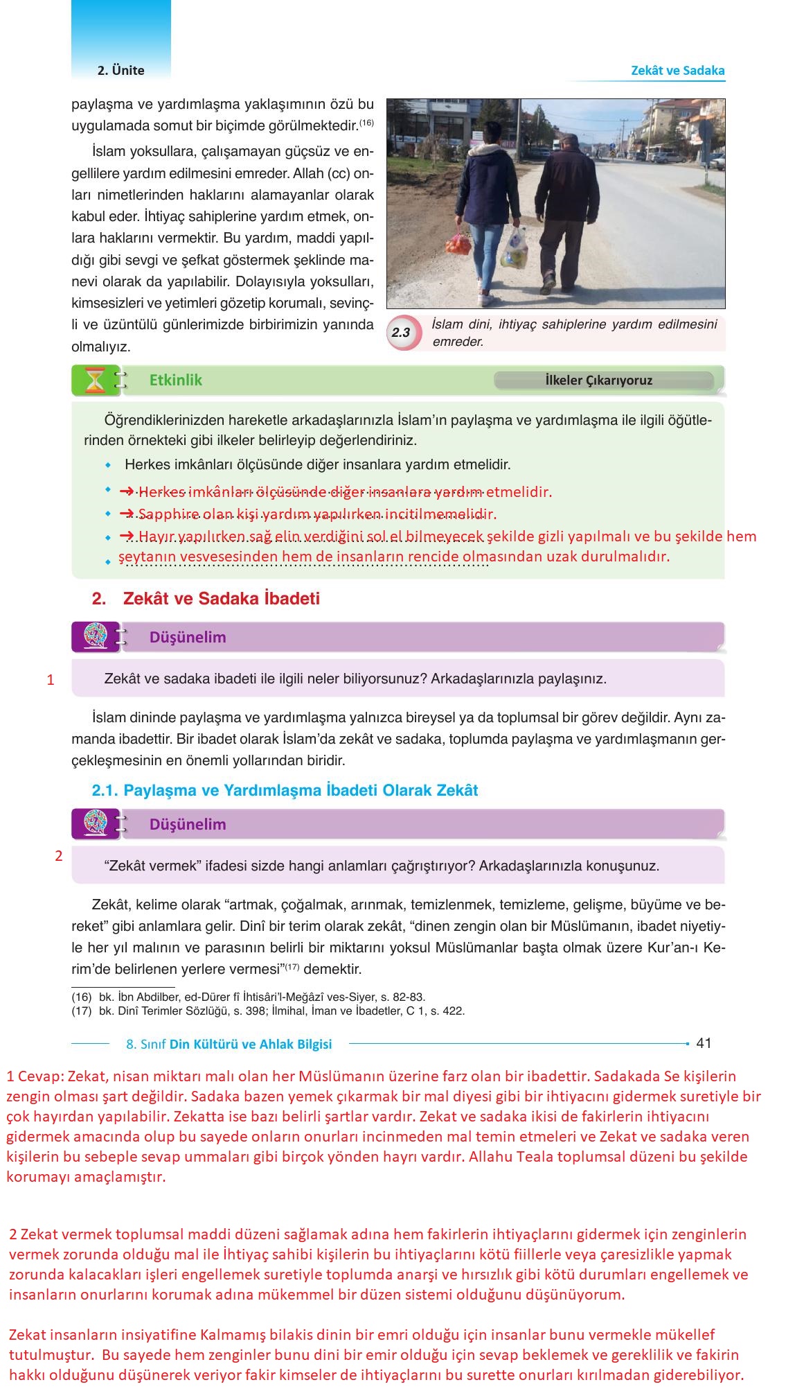 8. Sınıf Gezegen Yayıncılık Din Kültürü Ve Ahlak Bilgisi Ders Kitabı Sayfa 41 Cevapları 8. Sınıf Gezegen Yayıncılık Din Kültürü Ve Ahlak Bilgisi Ders Kitabı Sayfa 41 Cevapları