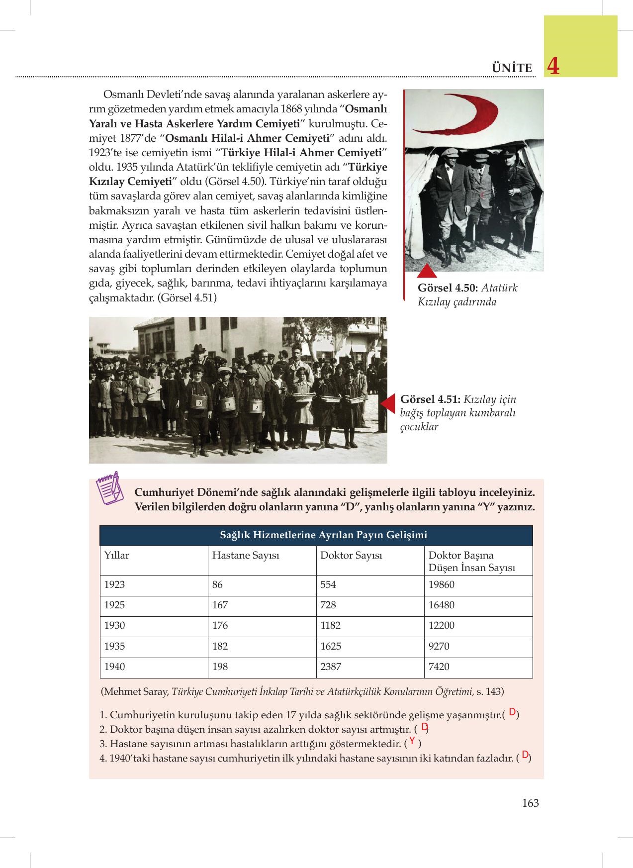 8. Sınıf Meb Yayınları İnkılap Tarihi Ve Atatürkçülük Ders Kitabı Sayfa 163 Cevapları 8. Sınıf Meb Yayınları İnkılap Tarihi Ve Atatürkçülük Ders Kitabı Sayfa 163 Cevapları