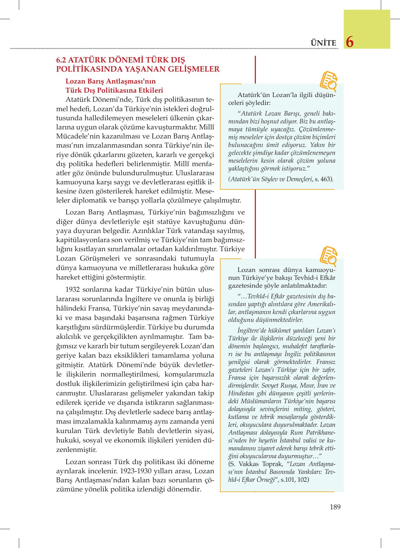 8. Sınıf Meb Yayınları İnkılap Tarihi Ve Atatürkçülük Ders Kitabı Sayfa 189 Cevapları 8. Sınıf Meb Yayınları İnkılap Tarihi Ve Atatürkçülük Ders Kitabı Sayfa 189 Cevapları