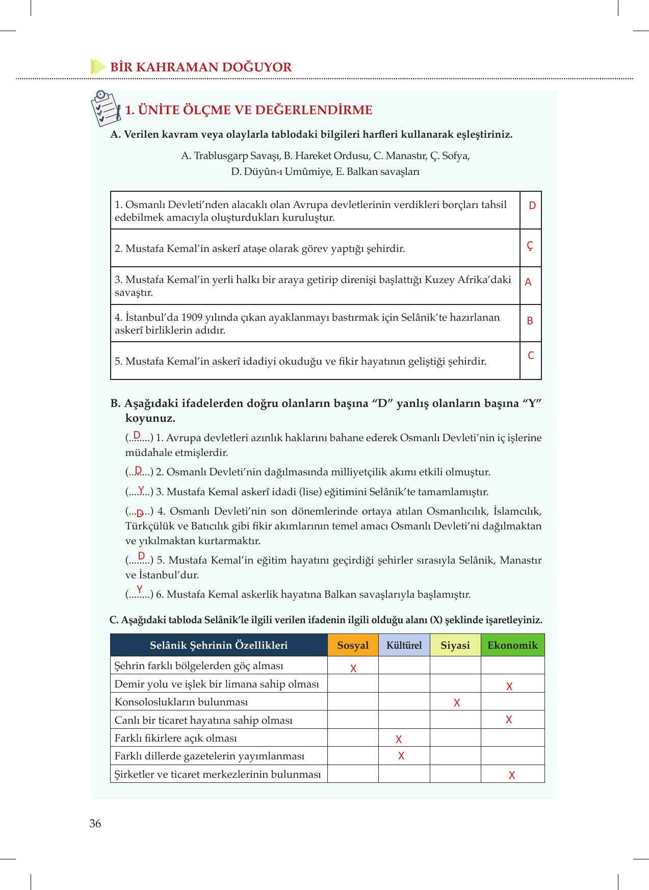 8. Sınıf Meb Yayınları İnkılap Tarihi Ve Atatürkçülük Ders Kitabı Sayfa 36 Cevapları 8. Sınıf Meb Yayınları İnkılap Tarihi Ve Atatürkçülük Ders Kitabı Sayfa 36 Cevapları