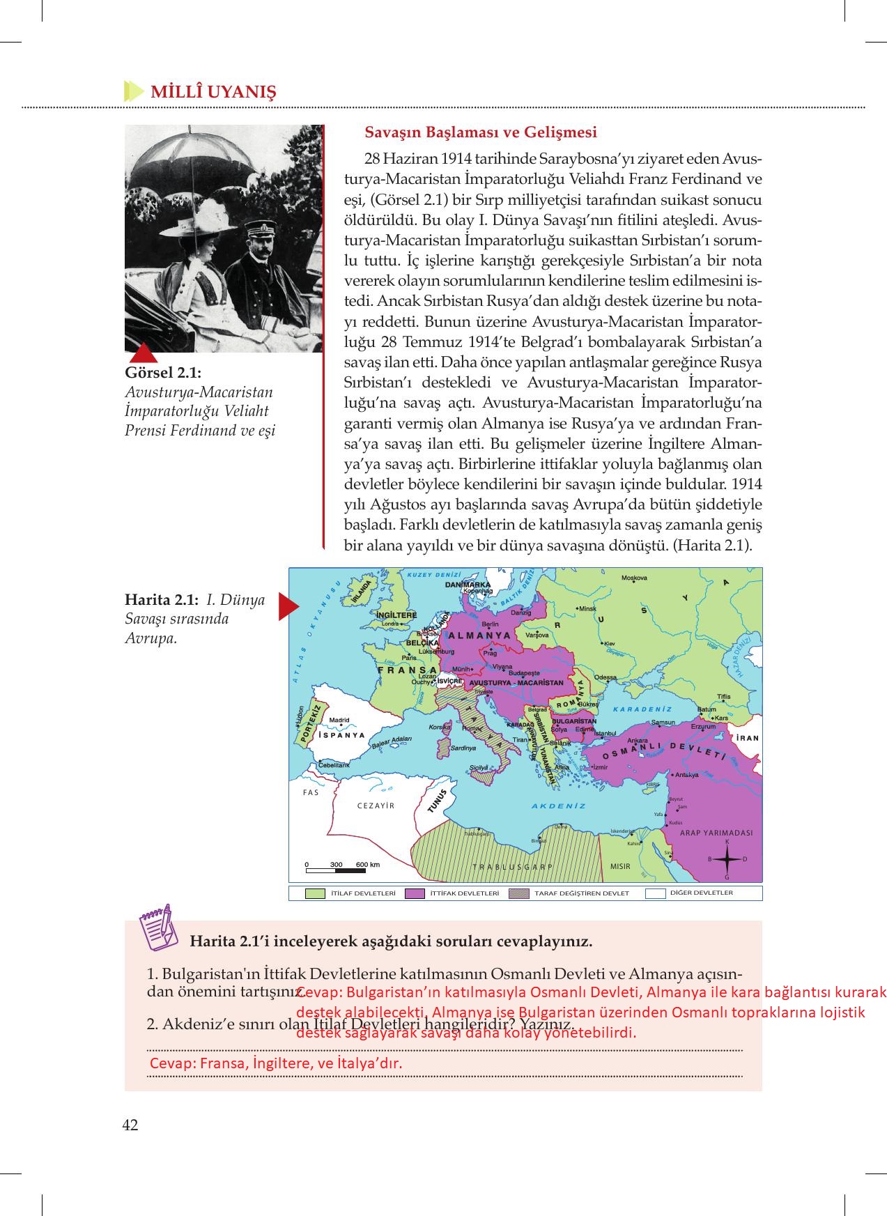 8. Sınıf Meb Yayınları İnkılap Tarihi Ve Atatürkçülük Ders Kitabı Sayfa 42 Cevapları 8. Sınıf Meb Yayınları İnkılap Tarihi Ve Atatürkçülük Ders Kitabı Sayfa 42 Cevapları
