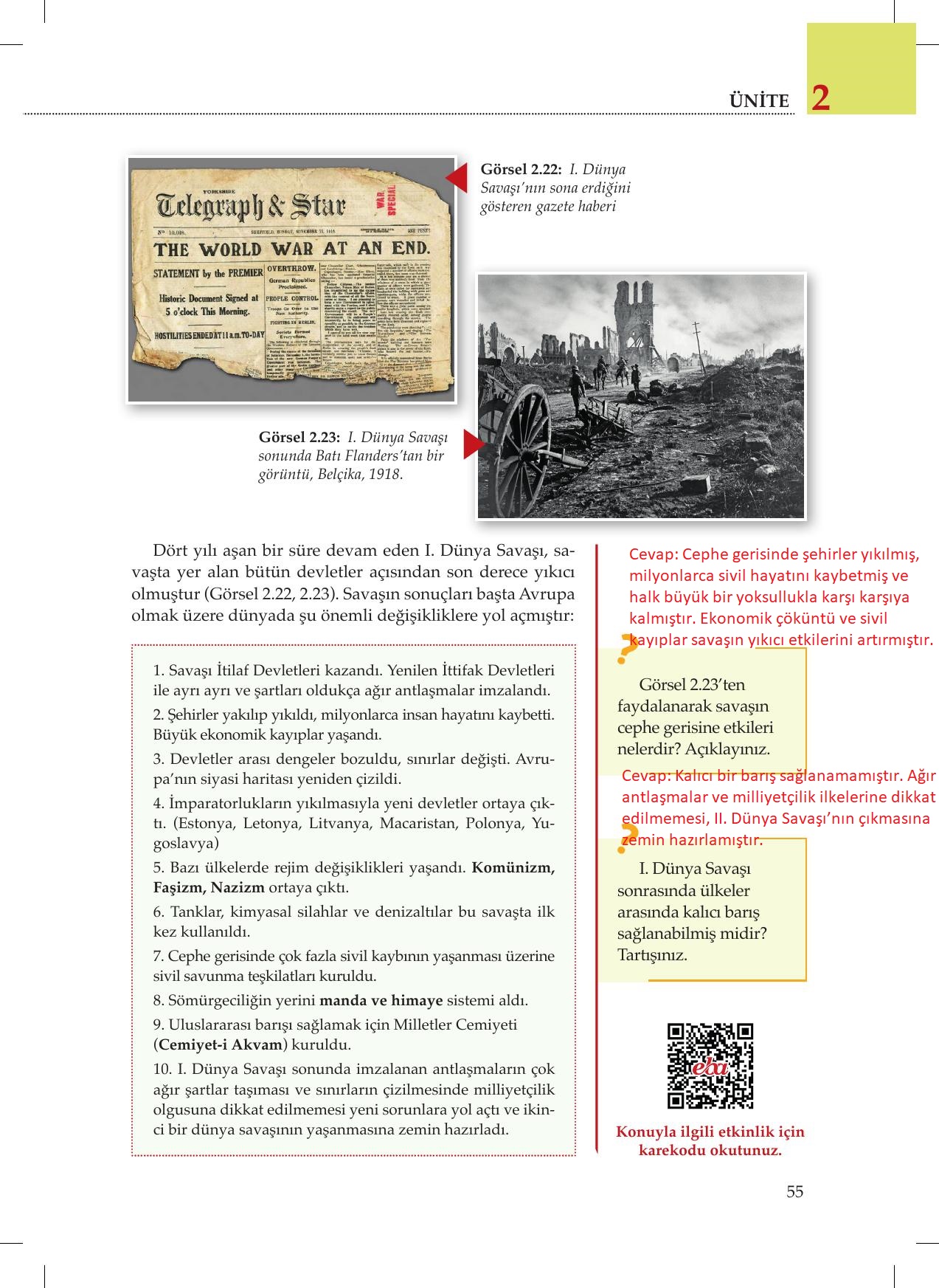 8. Sınıf Meb Yayınları İnkılap Tarihi Ve Atatürkçülük Ders Kitabı Sayfa 55 Cevapları 8. Sınıf Meb Yayınları İnkılap Tarihi Ve Atatürkçülük Ders Kitabı Sayfa 55 Cevapları