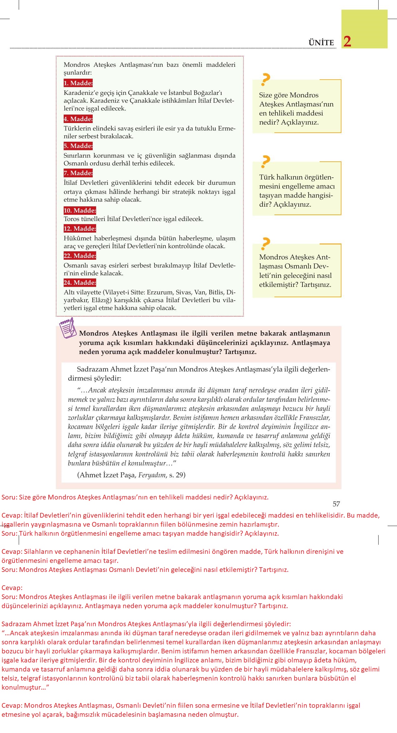 8. Sınıf Meb Yayınları İnkılap Tarihi Ve Atatürkçülük Ders Kitabı Sayfa 57 Cevapları 8. Sınıf Meb Yayınları İnkılap Tarihi Ve Atatürkçülük Ders Kitabı Sayfa 57 Cevapları