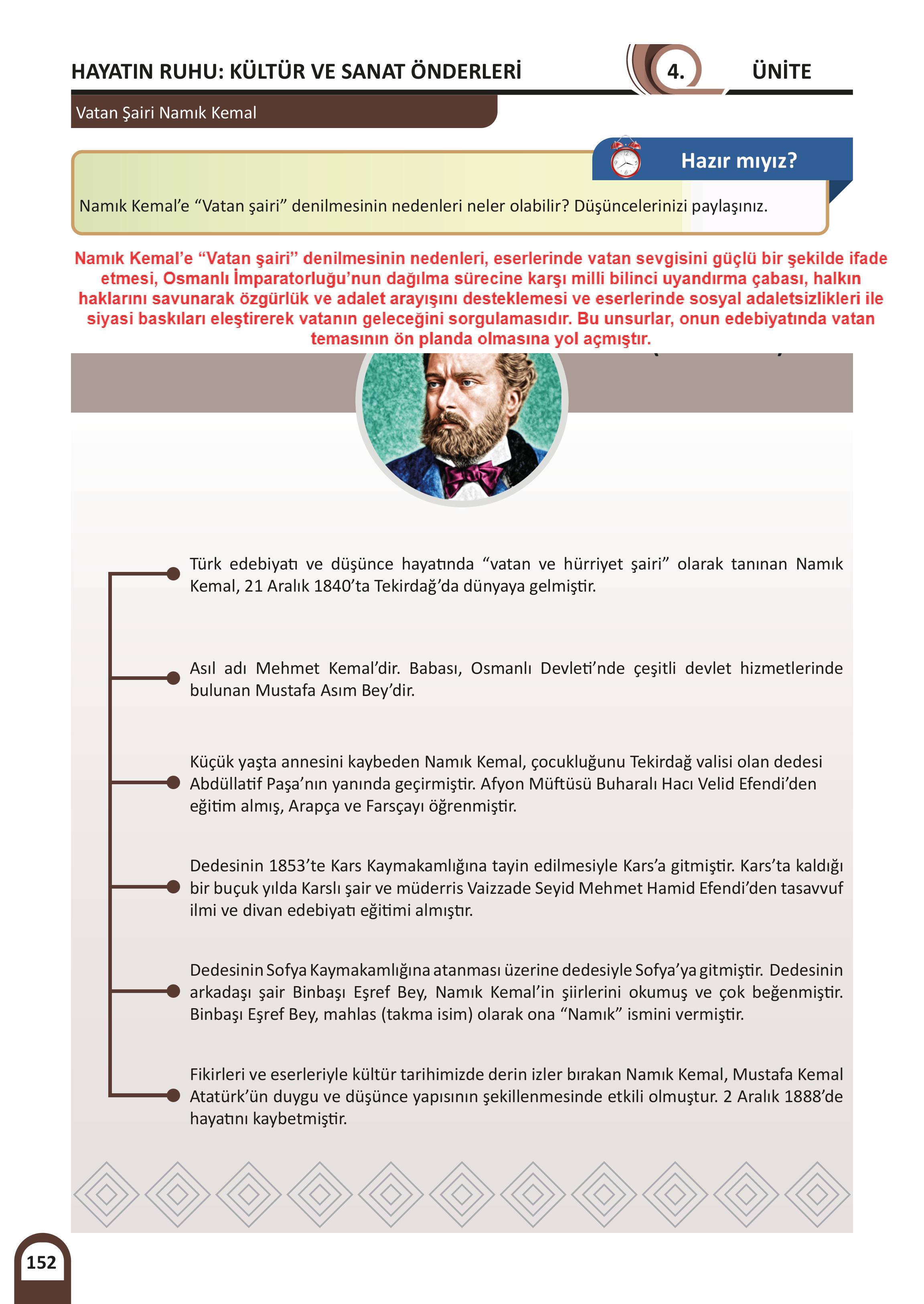 8. Sınıf Meb Yayınları Kültür Ve Medeniyetimize Yön Verenler Ders Kitabı Sayfa 153 Cevapları