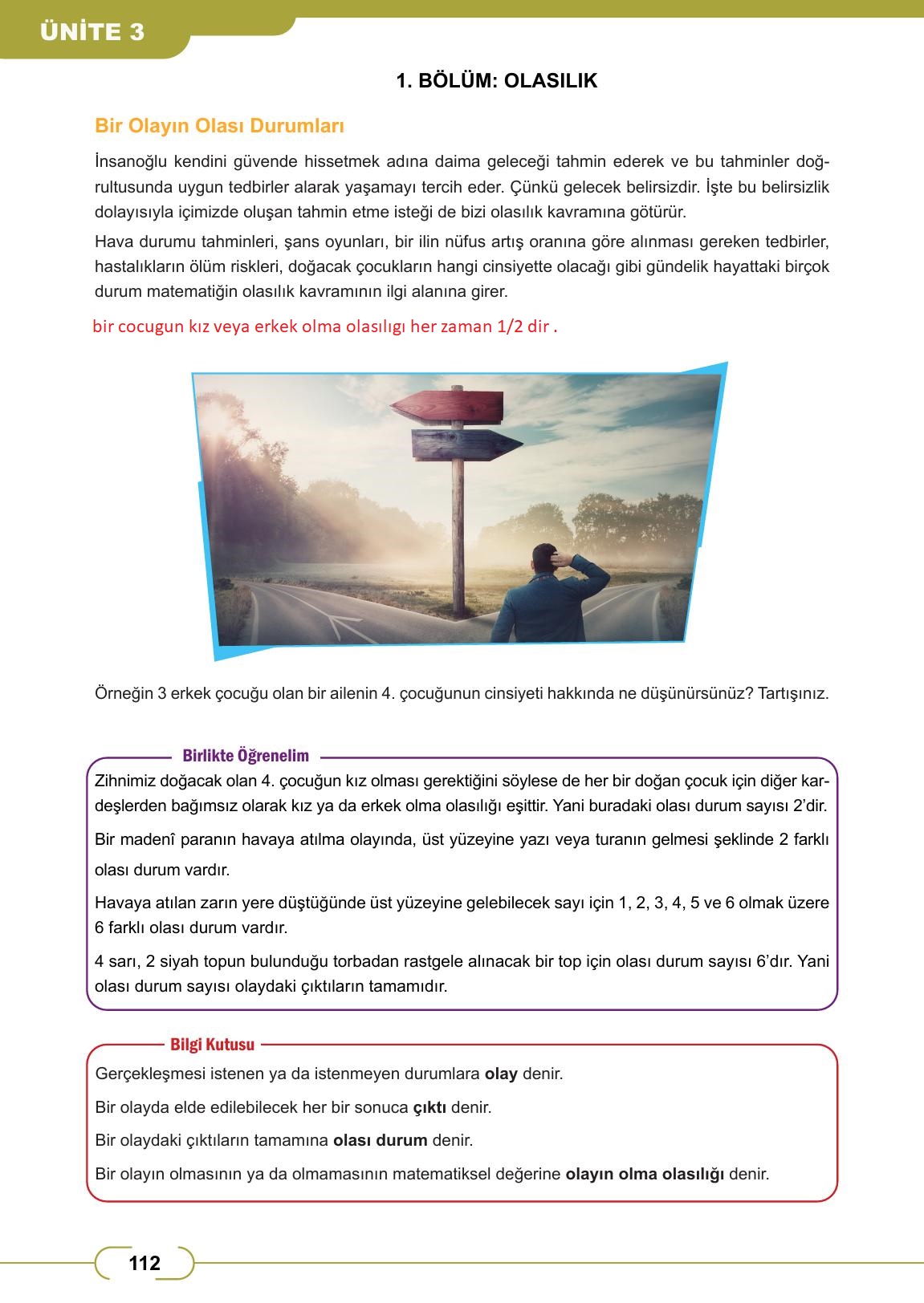 8. Sınıf Meb Yayınları Matematik Ders Kitabı Sayfa 112 Cevapları
