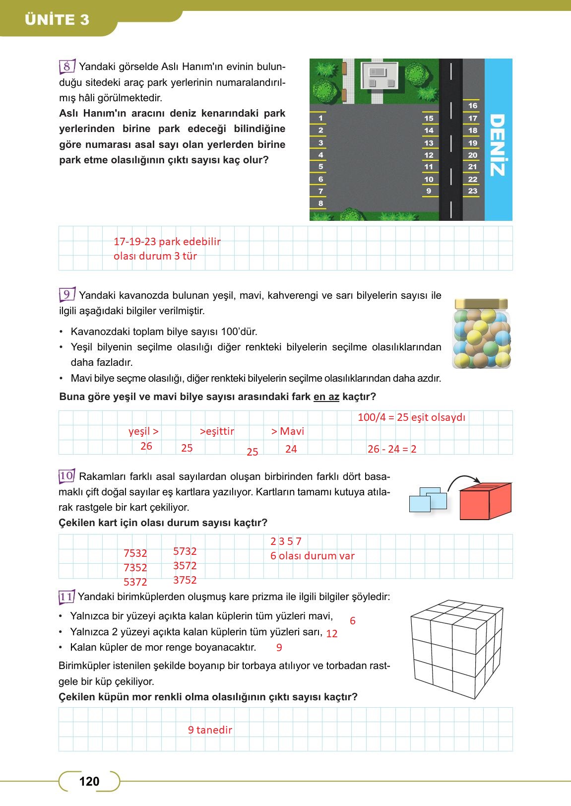 8. Sınıf Meb Yayınları Matematik Ders Kitabı Sayfa 120 Cevapları 8. Sınıf Meb Yayınları Matematik Ders Kitabı Sayfa 120 Cevapları