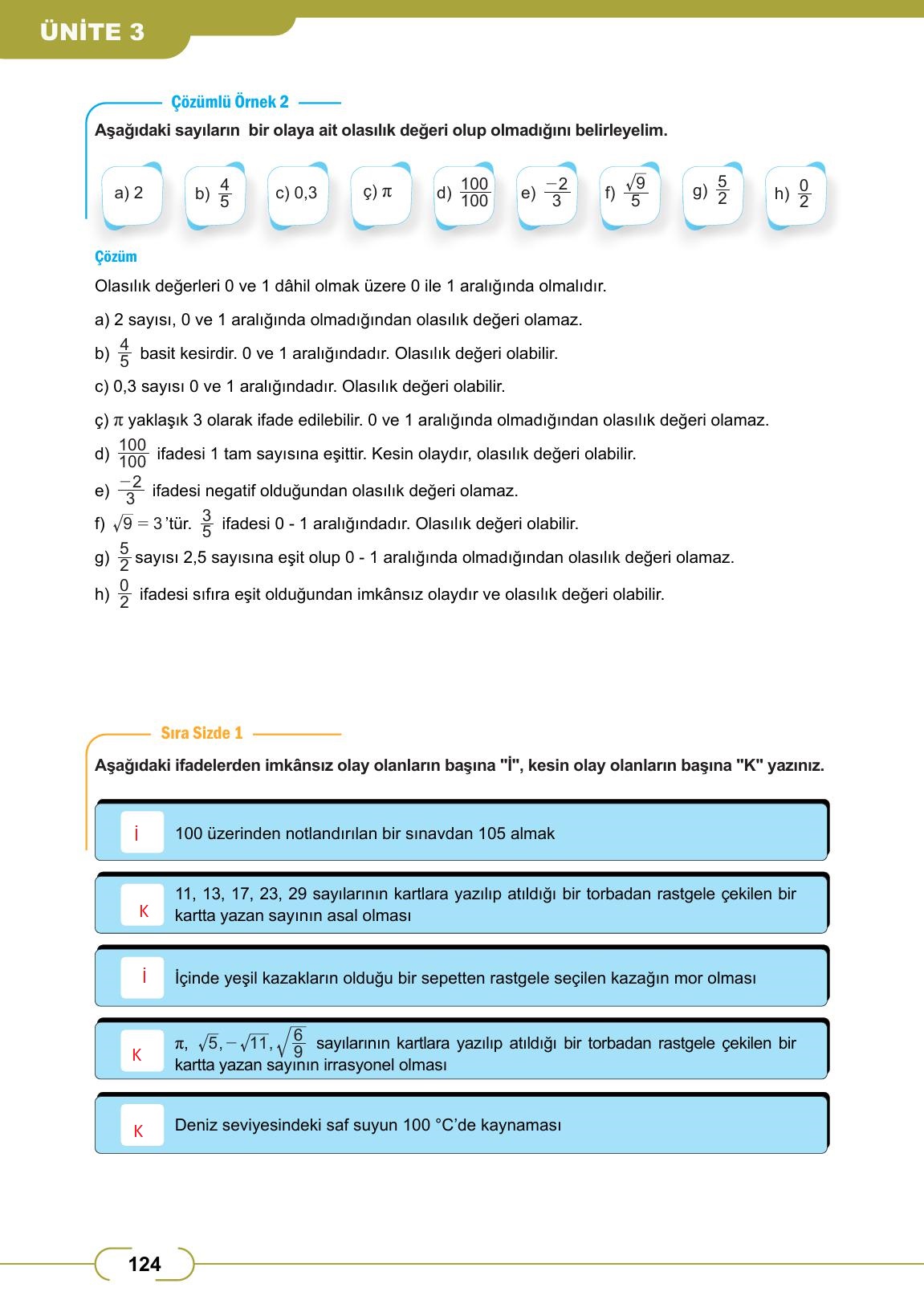 8. Sınıf Meb Yayınları Matematik Ders Kitabı Sayfa 124 Cevapları 8. Sınıf Meb Yayınları Matematik Ders Kitabı Sayfa 124 Cevapları