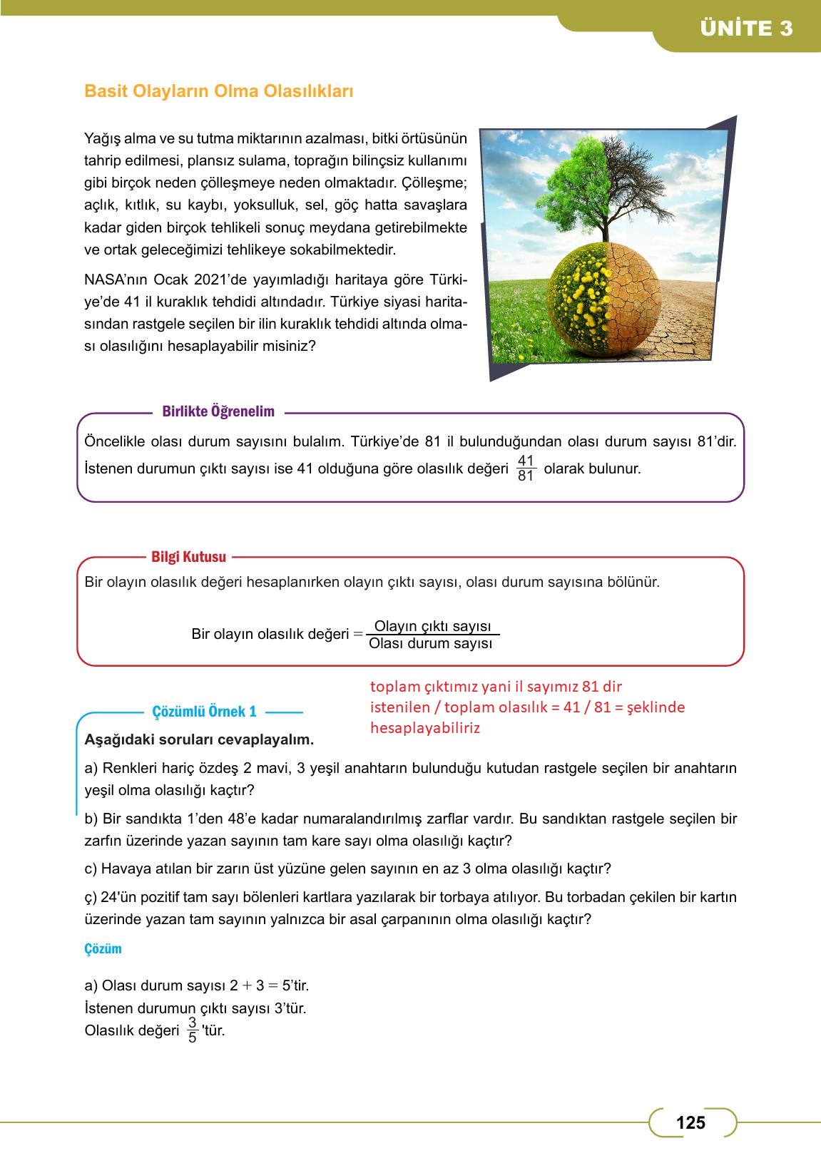8. Sınıf Meb Yayınları Matematik Ders Kitabı Sayfa 125 Cevapları