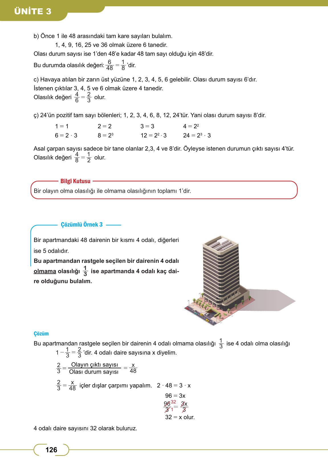 8. Sınıf Meb Yayınları Matematik Ders Kitabı Sayfa 126 Cevapları