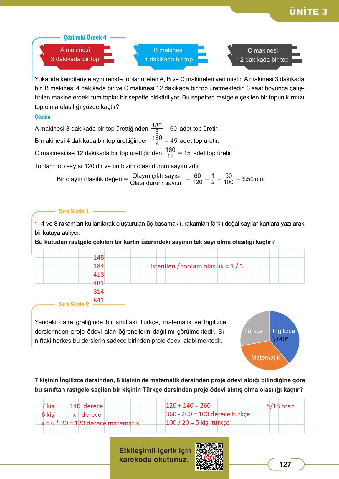 8. Sınıf Meb Yayınları Matematik Ders Kitabı Sayfa 127 Cevapları