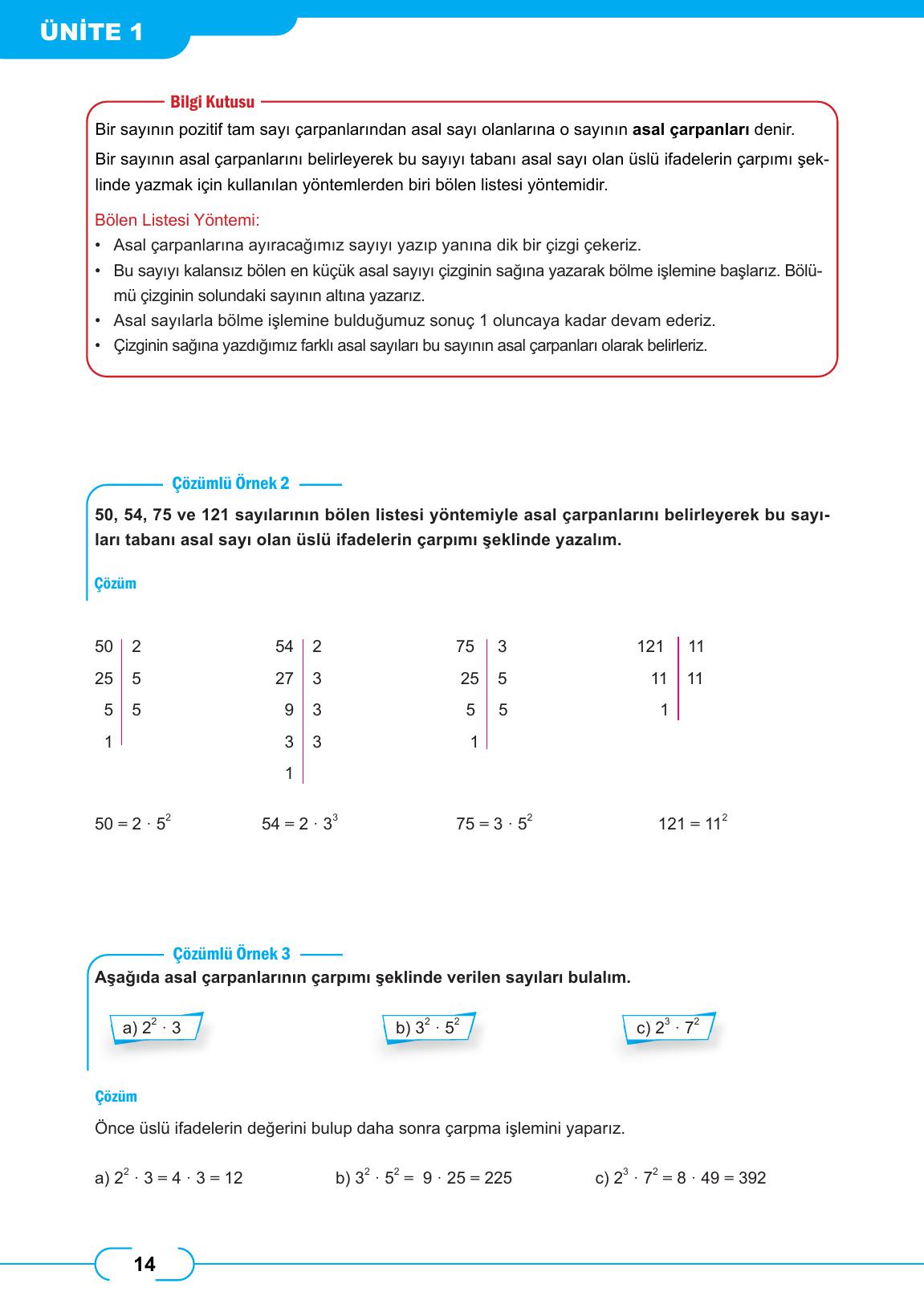 8. Sınıf Meb Yayınları Matematik Ders Kitabı Sayfa 14 Cevapları