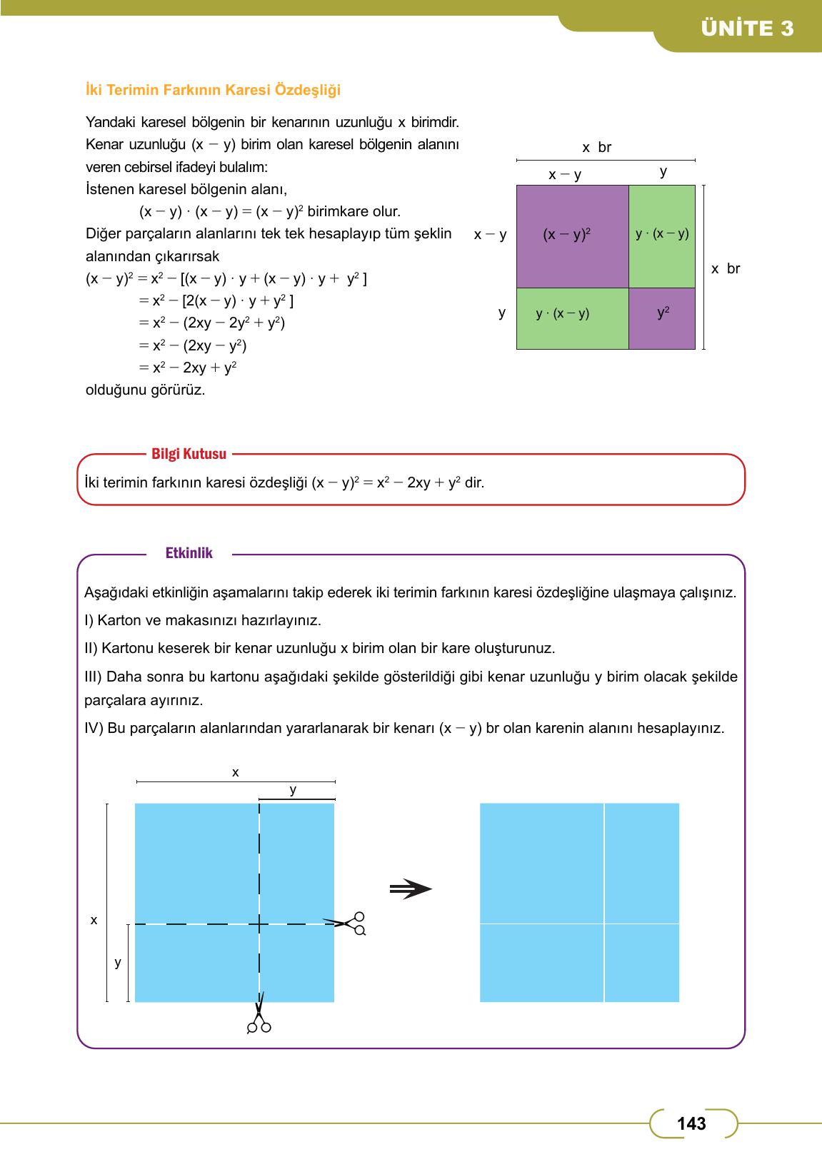 8. Sınıf Meb Yayınları Matematik Ders Kitabı Sayfa 143 Cevapları 8. Sınıf Meb Yayınları Matematik Ders Kitabı Sayfa 143 Cevapları