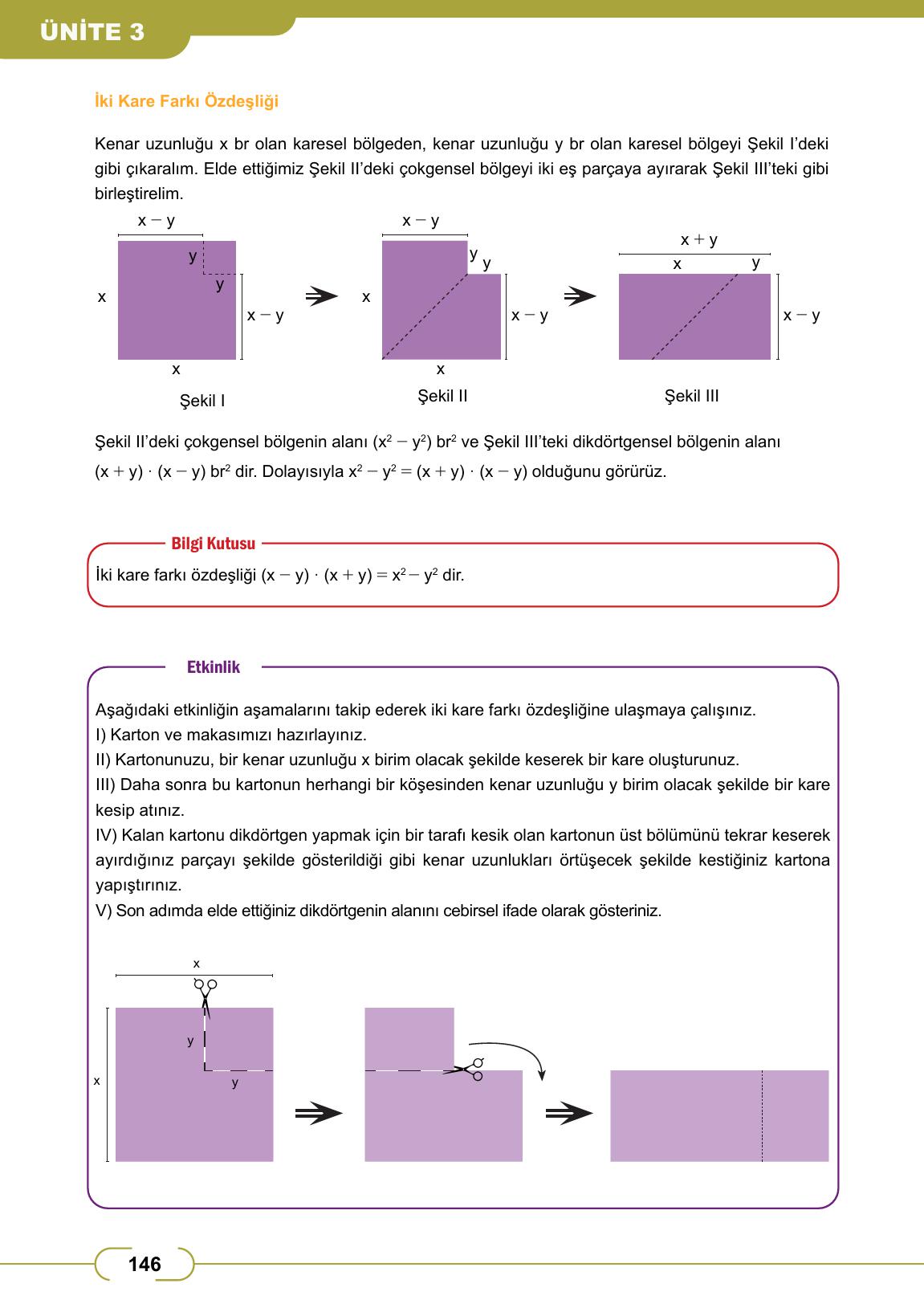 8. Sınıf Meb Yayınları Matematik Ders Kitabı Sayfa 146 Cevapları 8. Sınıf Meb Yayınları Matematik Ders Kitabı Sayfa 146 Cevapları