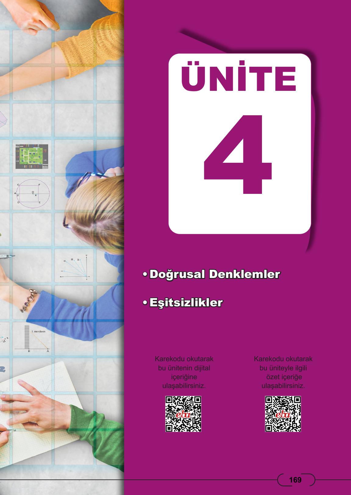 8. Sınıf Meb Yayınları Matematik Ders Kitabı Sayfa 169 Cevapları