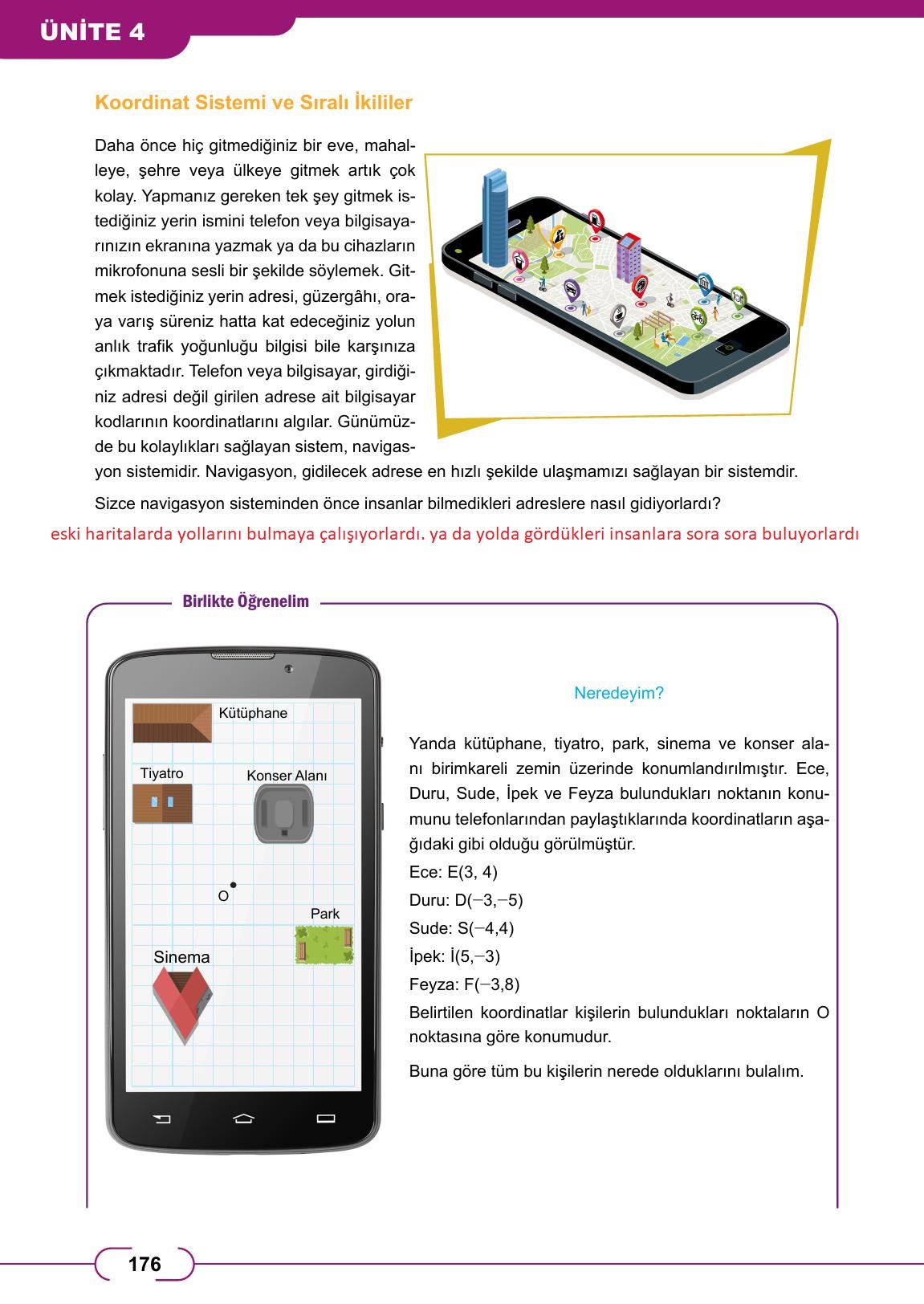 8. Sınıf Meb Yayınları Matematik Ders Kitabı Sayfa 176 Cevapları