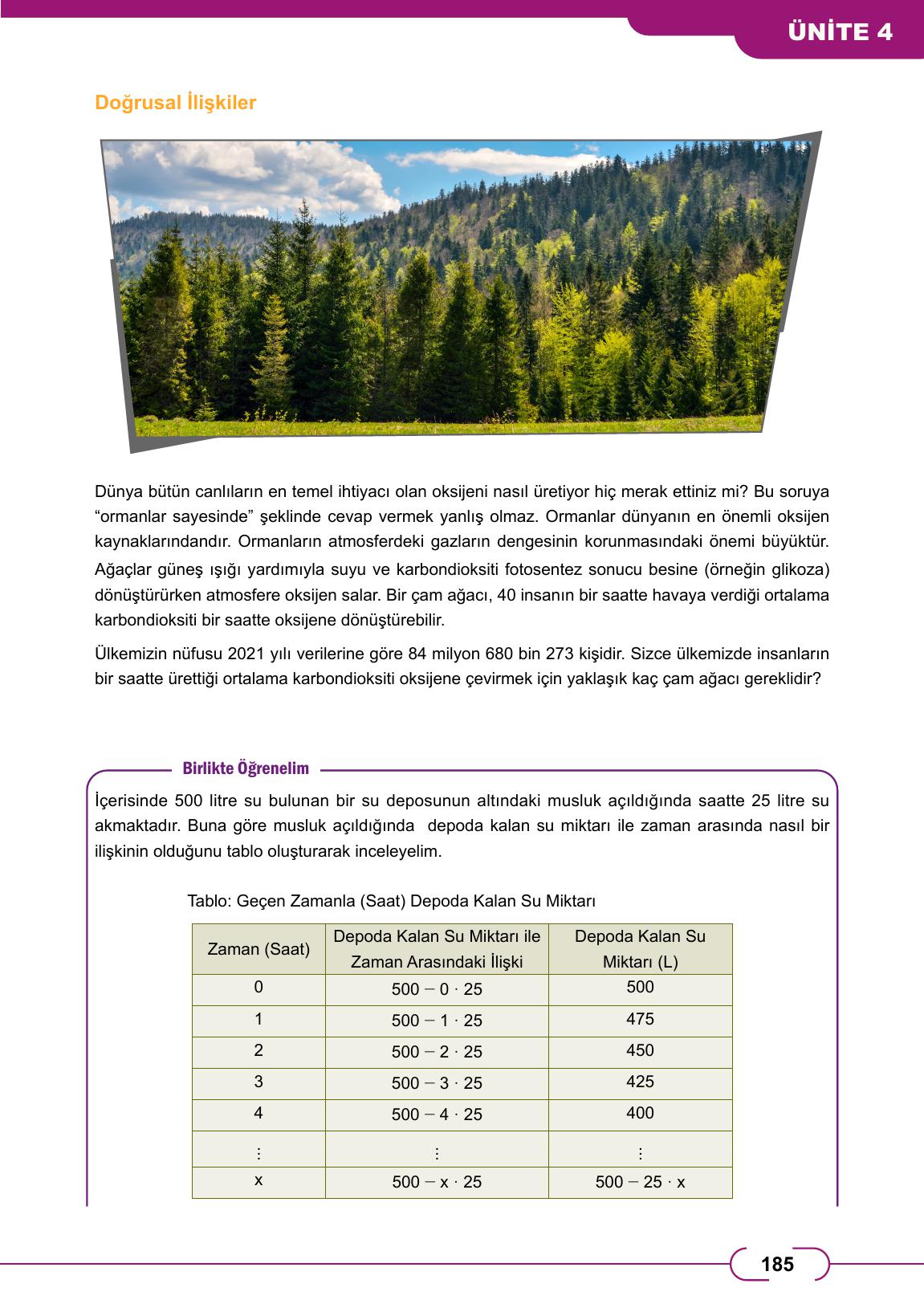 8. Sınıf Meb Yayınları Matematik Ders Kitabı Sayfa 185 Cevapları