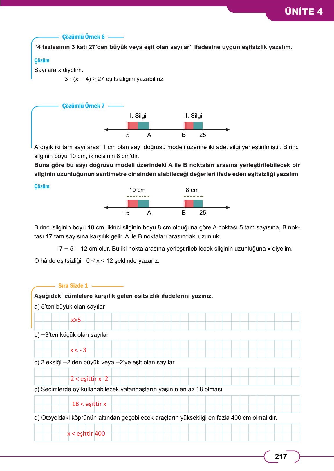 8. Sınıf Meb Yayınları Matematik Ders Kitabı Sayfa 217 Cevapları 8. Sınıf Meb Yayınları Matematik Ders Kitabı Sayfa 217 Cevapları