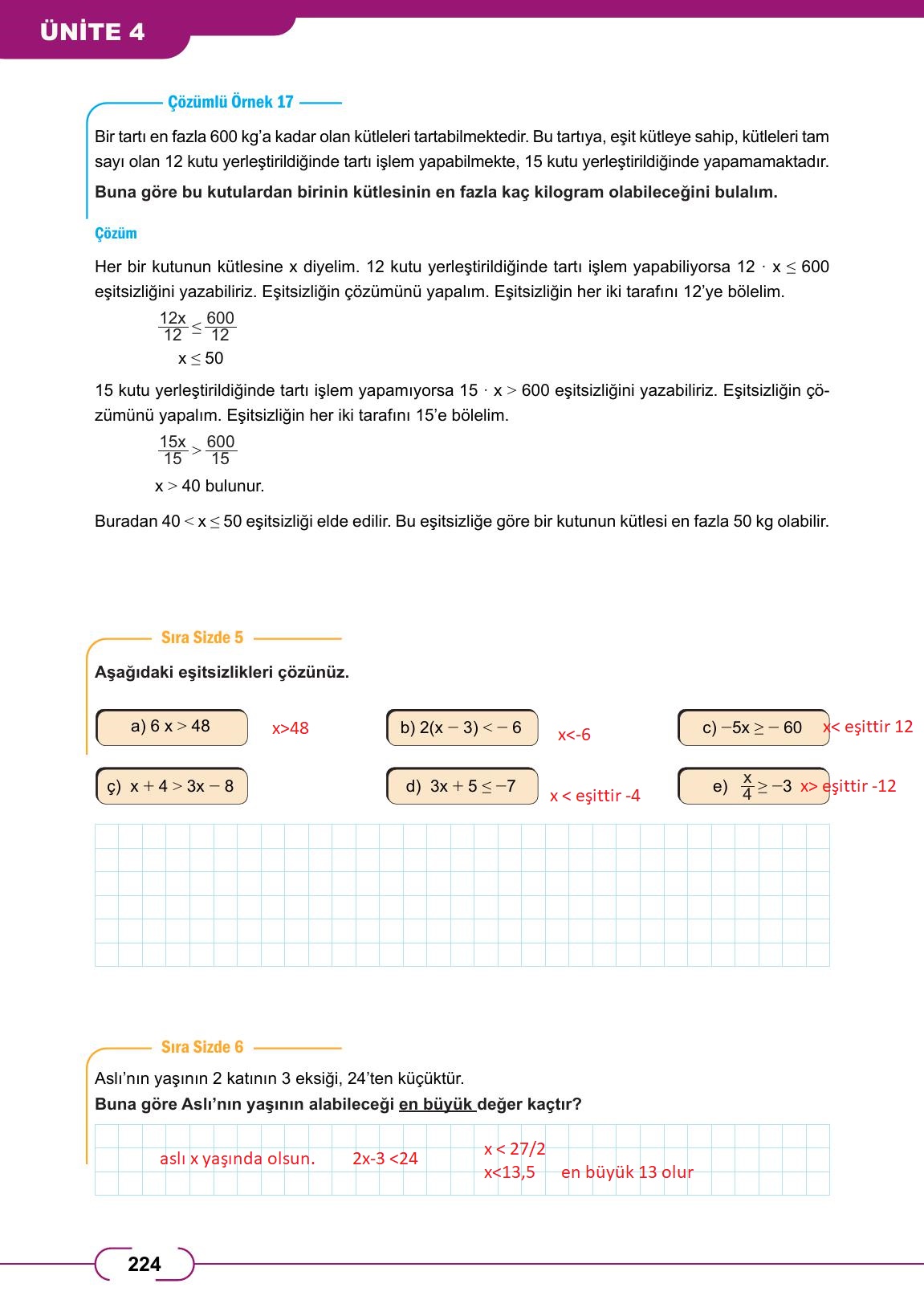 8. Sınıf Meb Yayınları Matematik Ders Kitabı Sayfa 224 Cevapları 8. Sınıf Meb Yayınları Matematik Ders Kitabı Sayfa 224 Cevapları