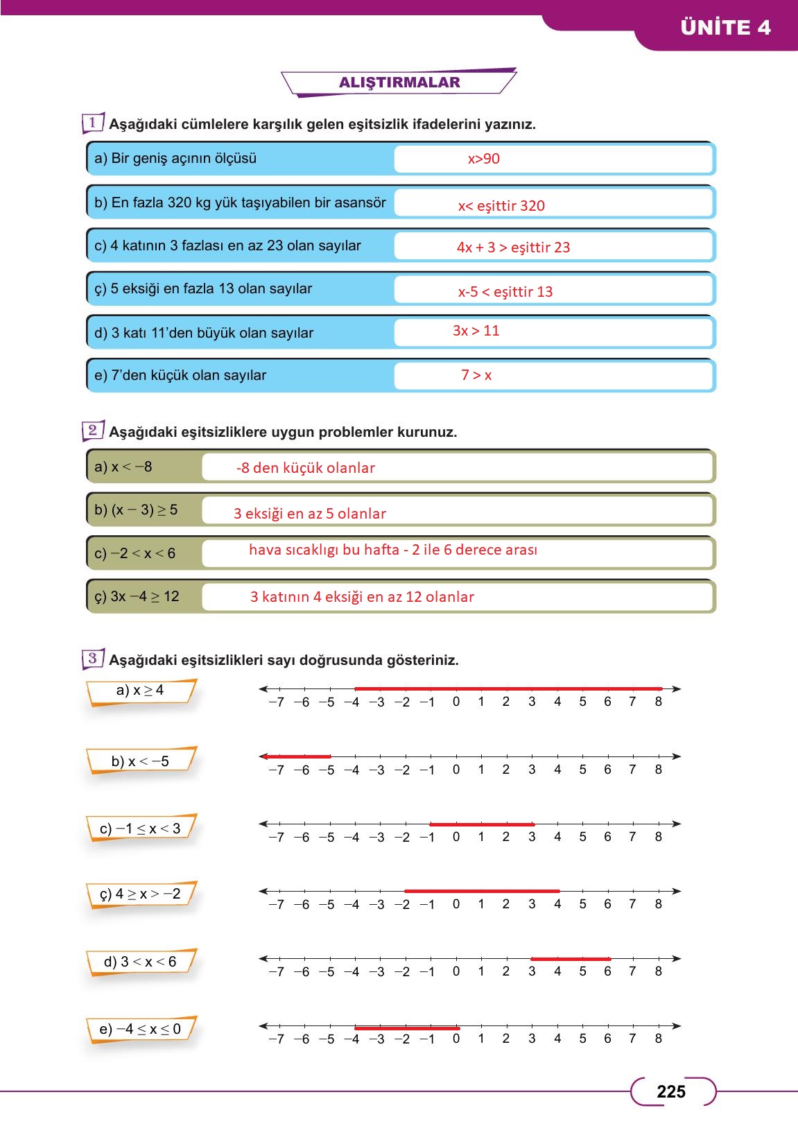 8. Sınıf Meb Yayınları Matematik Ders Kitabı Sayfa 225 Cevapları 8. Sınıf Meb Yayınları Matematik Ders Kitabı Sayfa 225 Cevapları