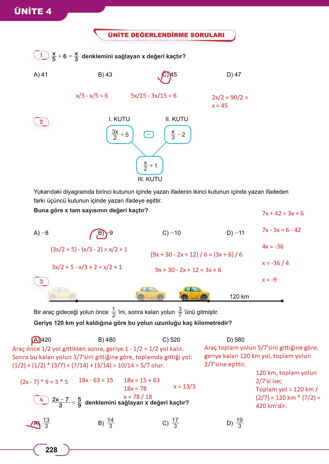 8. Sınıf Meb Yayınları Matematik Ders Kitabı Sayfa 228 Cevapları 8. Sınıf Meb Yayınları Matematik Ders Kitabı Sayfa 228 Cevapları