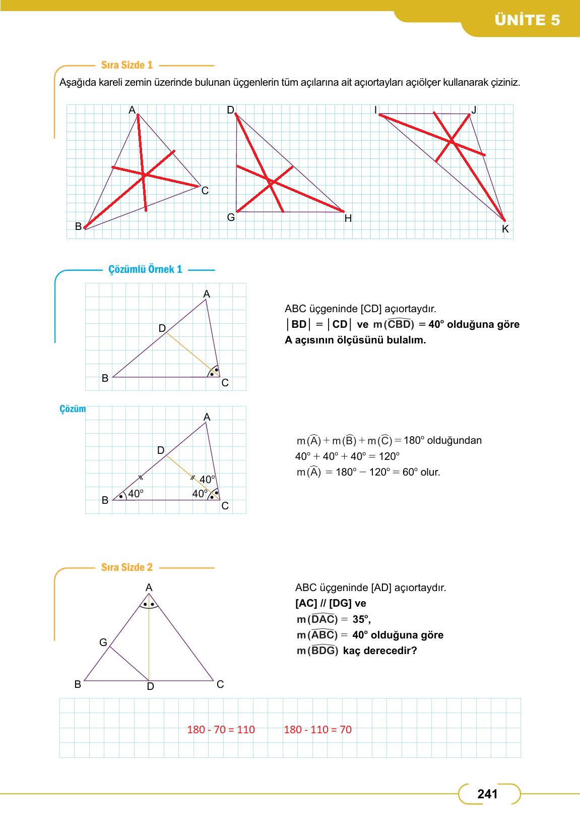 8. Sınıf Meb Yayınları Matematik Ders Kitabı Sayfa 241 Cevapları