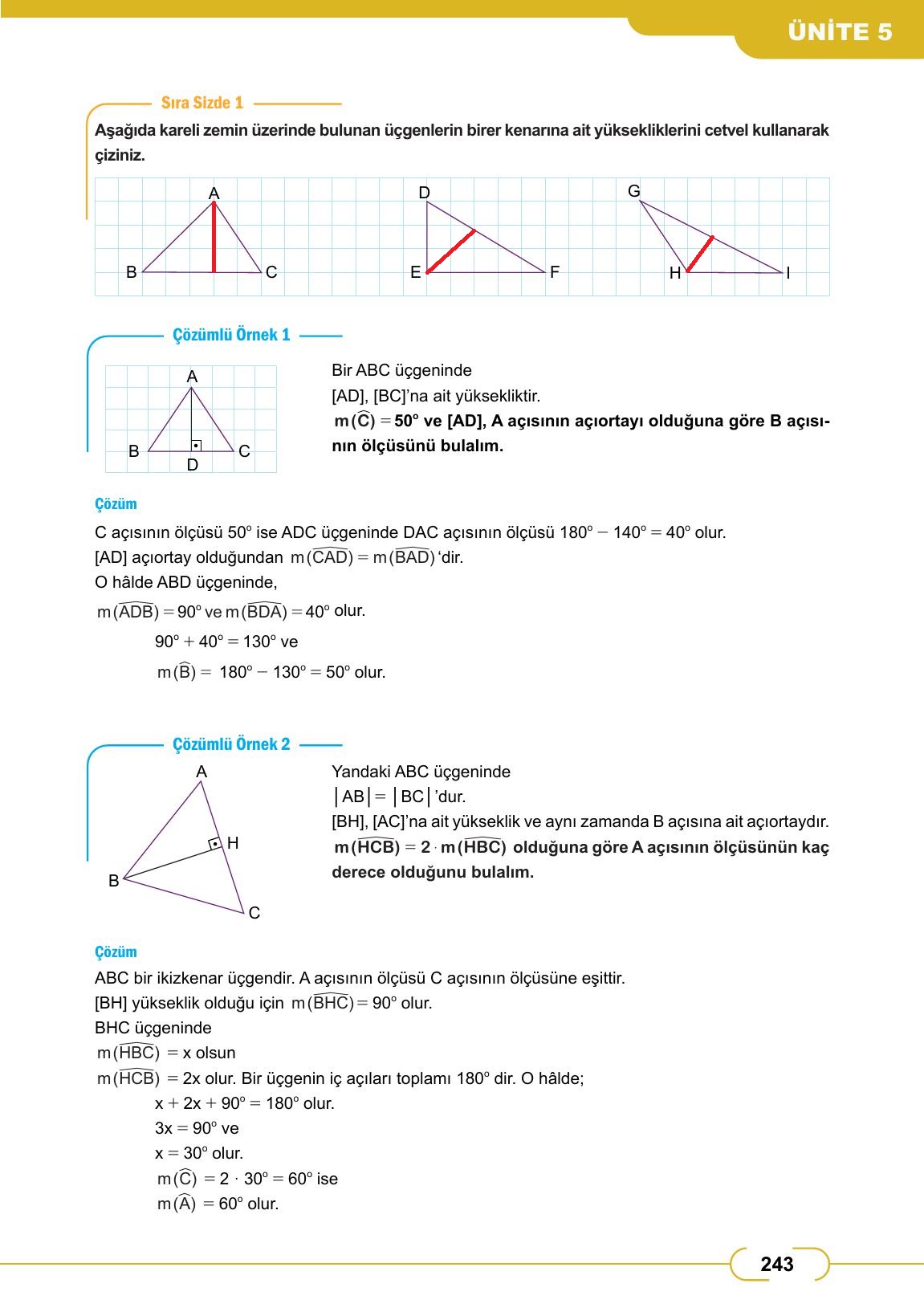 8. Sınıf Meb Yayınları Matematik Ders Kitabı Sayfa 243 Cevapları 8. Sınıf Meb Yayınları Matematik Ders Kitabı Sayfa 243 Cevapları