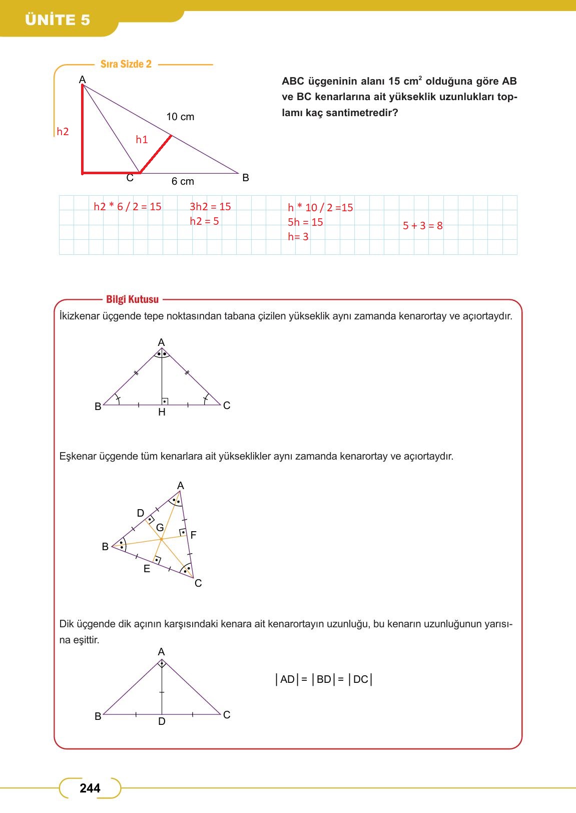 8. Sınıf Meb Yayınları Matematik Ders Kitabı Sayfa 244 Cevapları 8. Sınıf Meb Yayınları Matematik Ders Kitabı Sayfa 244 Cevapları