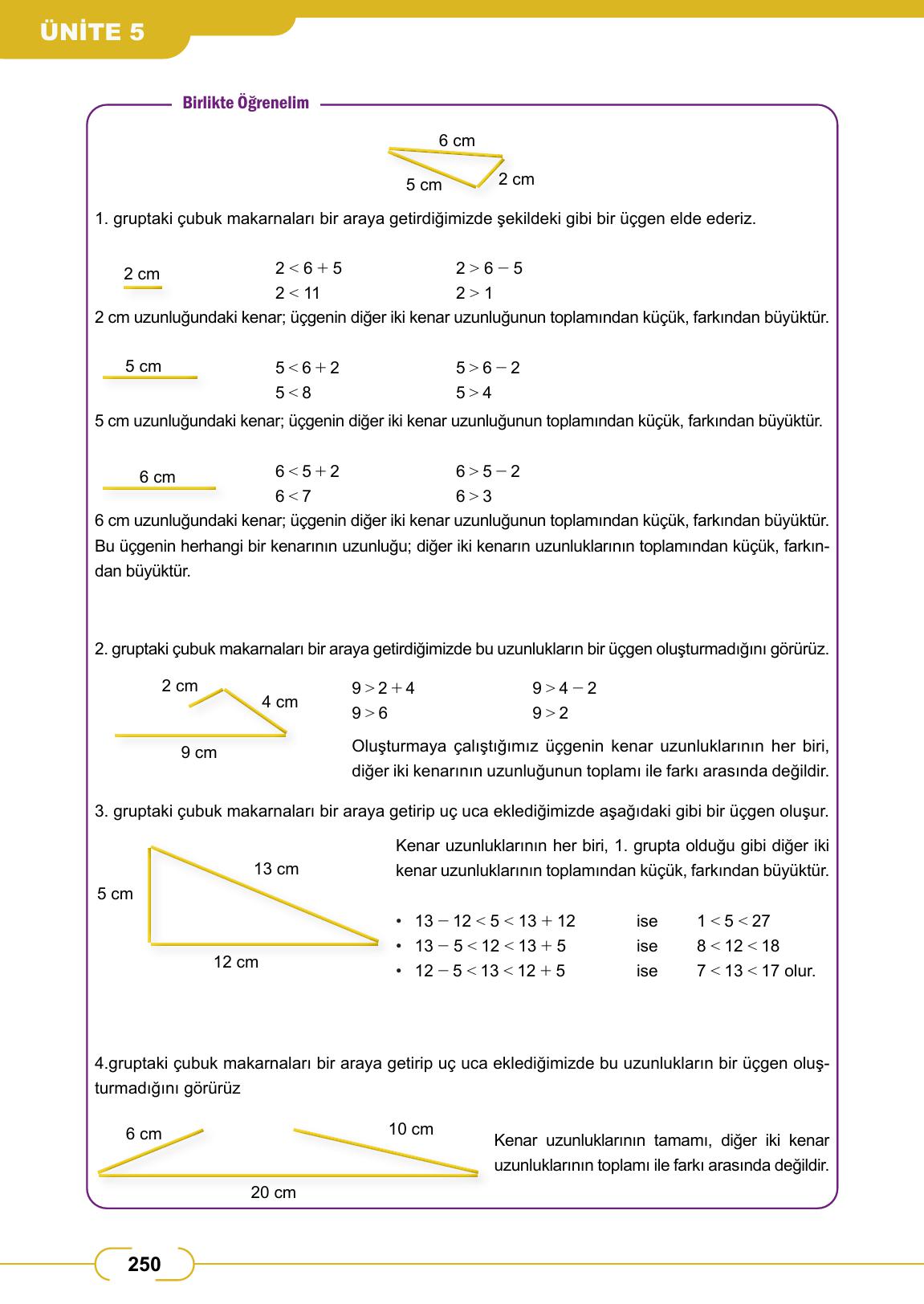 8. Sınıf Meb Yayınları Matematik Ders Kitabı Sayfa 250 Cevapları 8. Sınıf Meb Yayınları Matematik Ders Kitabı Sayfa 250 Cevapları