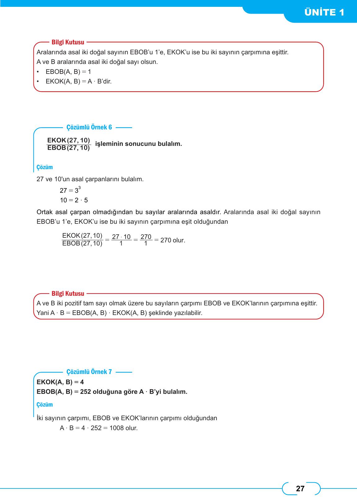 8. Sınıf Meb Yayınları Matematik Ders Kitabı Sayfa 27 Cevapları