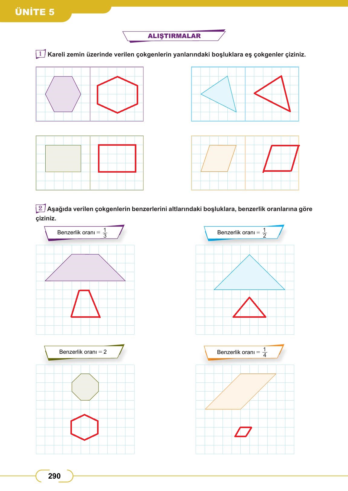 8. Sınıf Meb Yayınları Matematik Ders Kitabı Sayfa 290 Cevapları