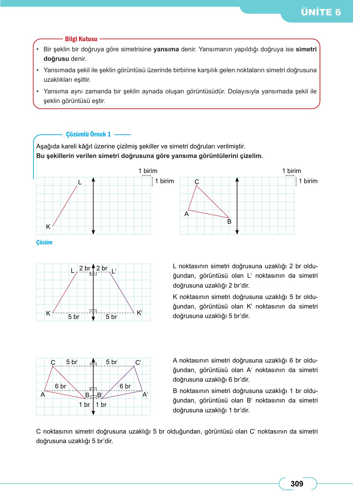 8. Sınıf Meb Yayınları Matematik Ders Kitabı Sayfa 309 Cevapları