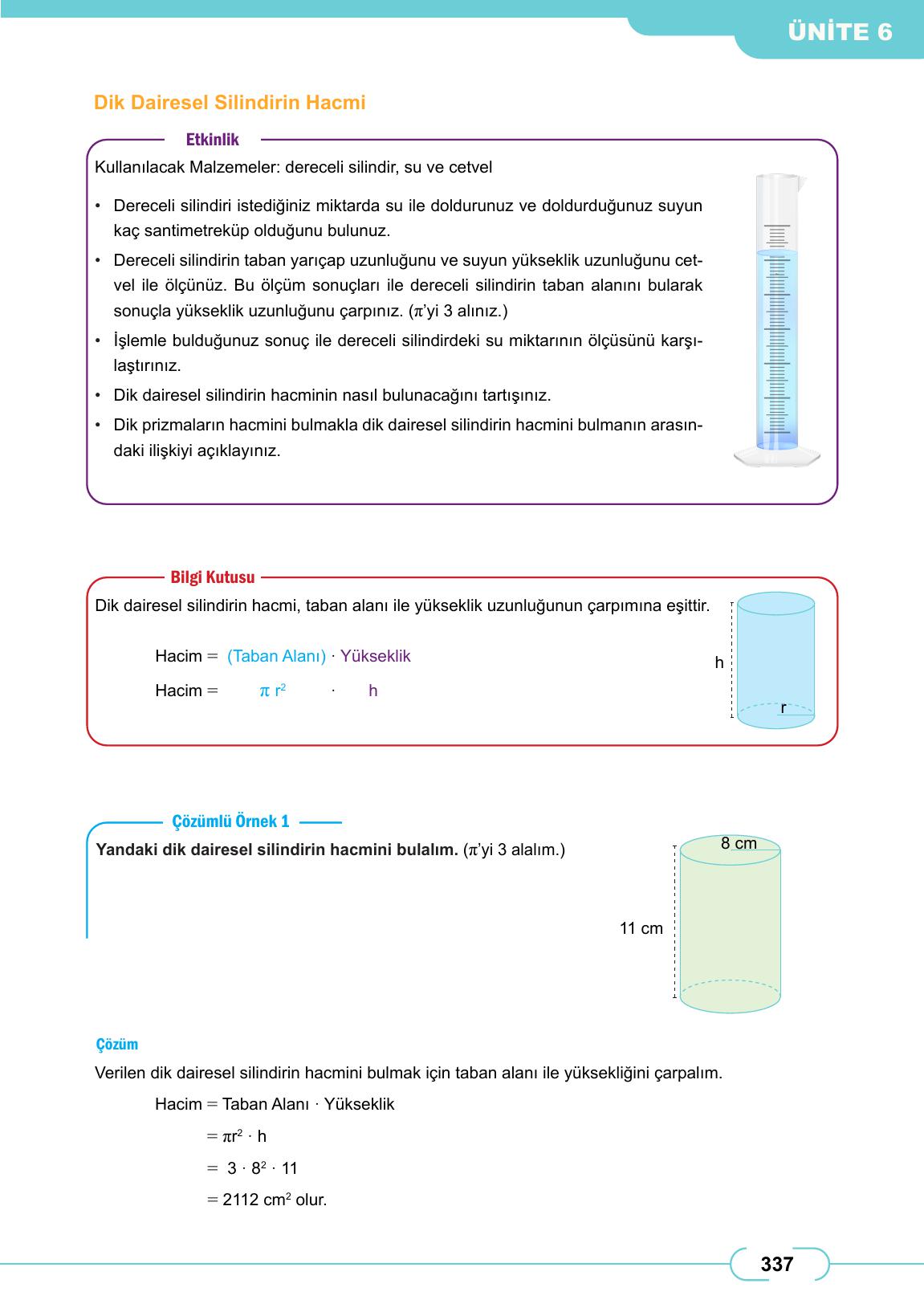 8. Sınıf Meb Yayınları Matematik Ders Kitabı Sayfa 337 Cevapları 8. Sınıf Meb Yayınları Matematik Ders Kitabı Sayfa 337 Cevapları