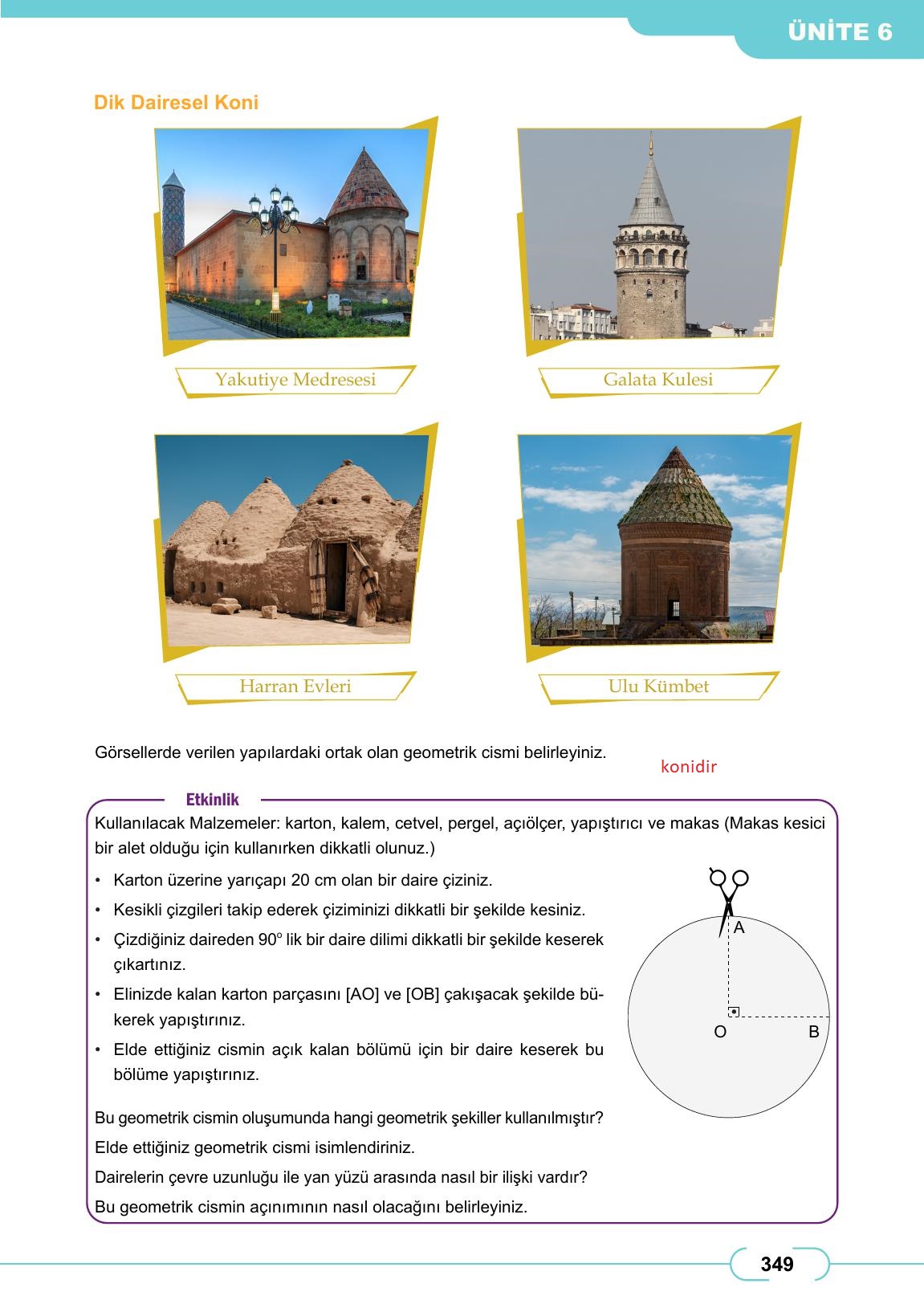 8. Sınıf Meb Yayınları Matematik Ders Kitabı Sayfa 349 Cevapları