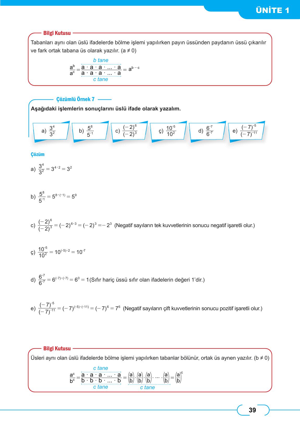 8. Sınıf Meb Yayınları Matematik Ders Kitabı Sayfa 39 Cevapları 8. Sınıf Meb Yayınları Matematik Ders Kitabı Sayfa 39 Cevapları