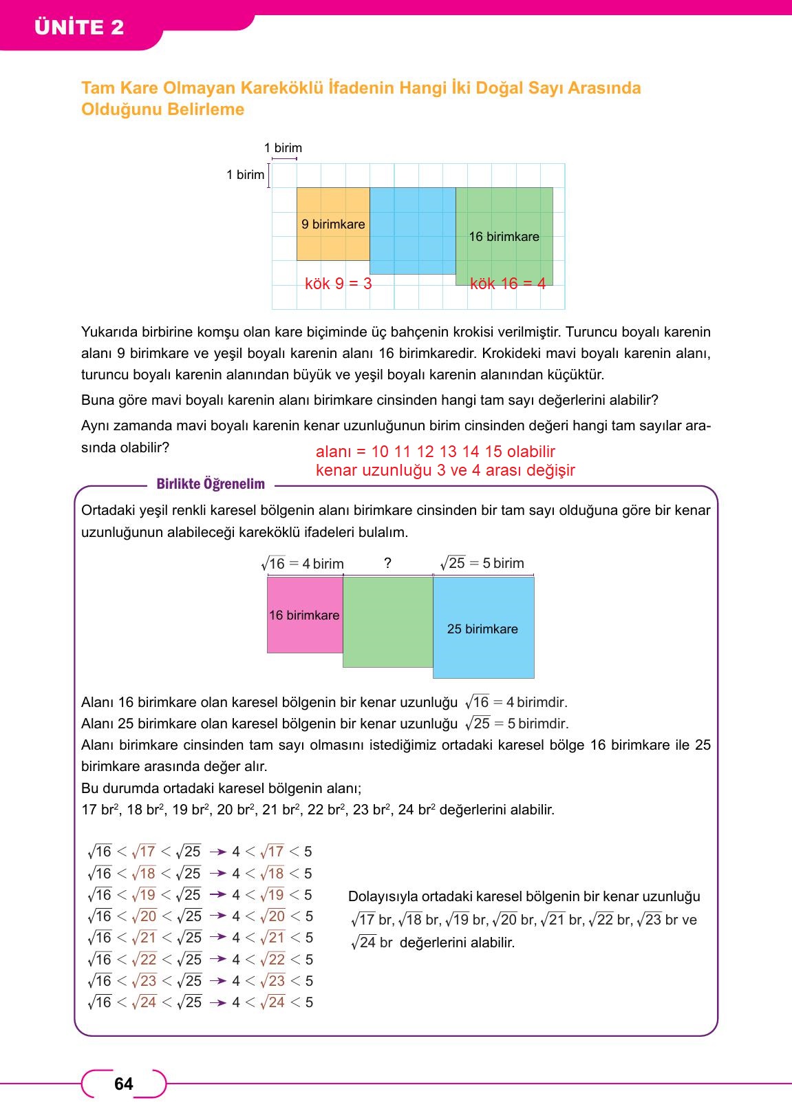 8. Sınıf Meb Yayınları Matematik Ders Kitabı Sayfa 64 Cevapları
