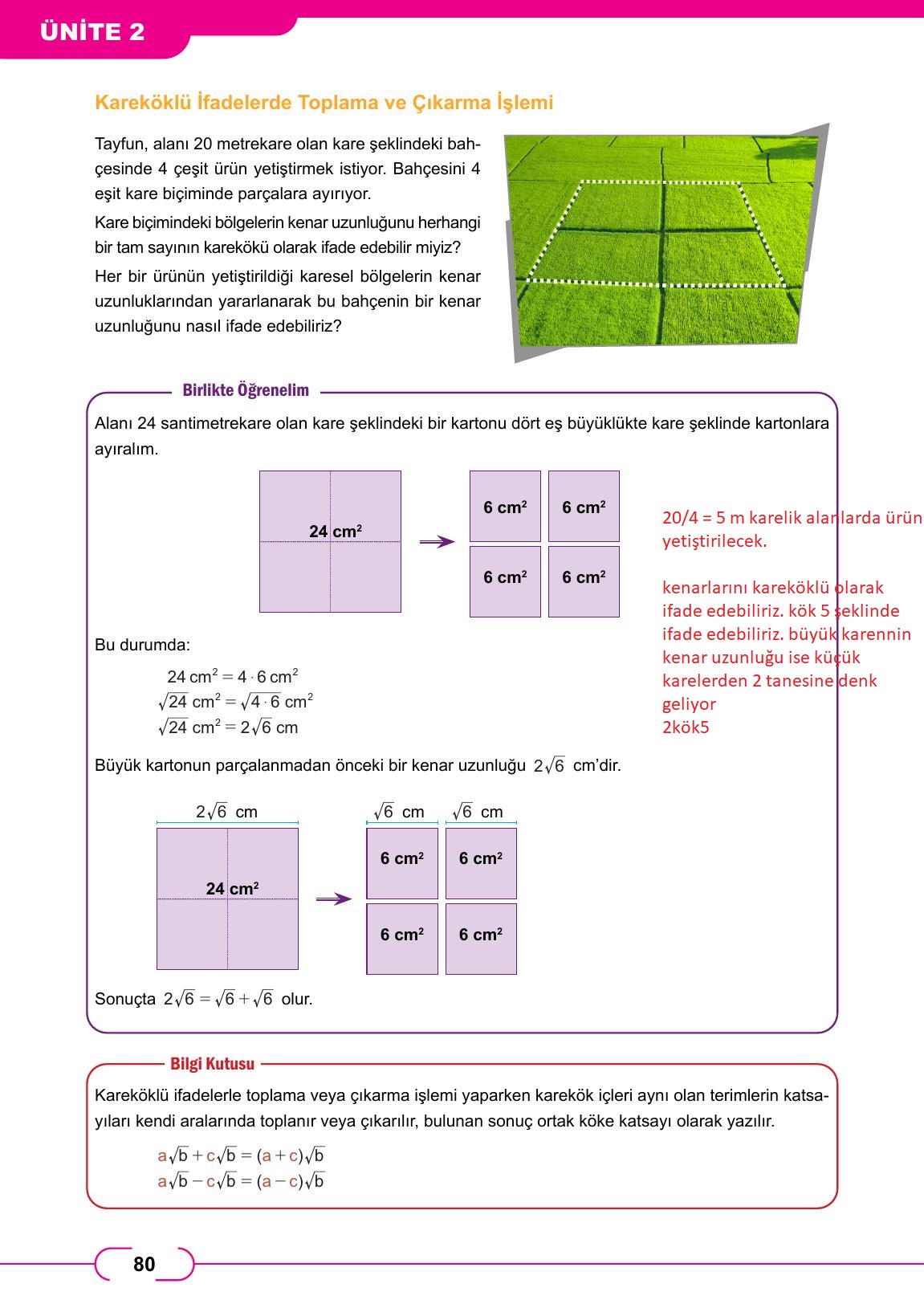 8. Sınıf Meb Yayınları Matematik Ders Kitabı Sayfa 80 Cevapları