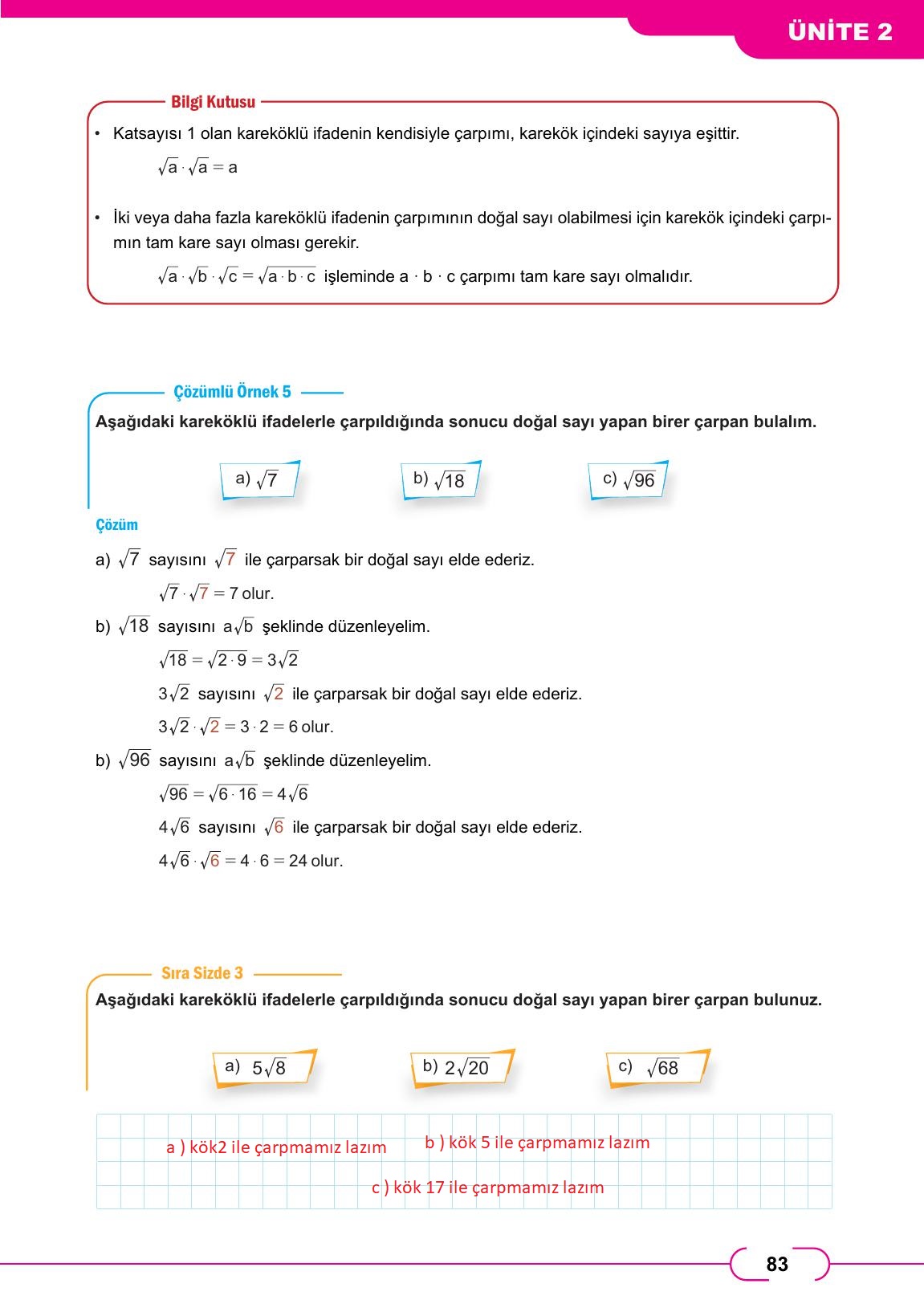 8. Sınıf Meb Yayınları Matematik Ders Kitabı Sayfa 83 Cevapları