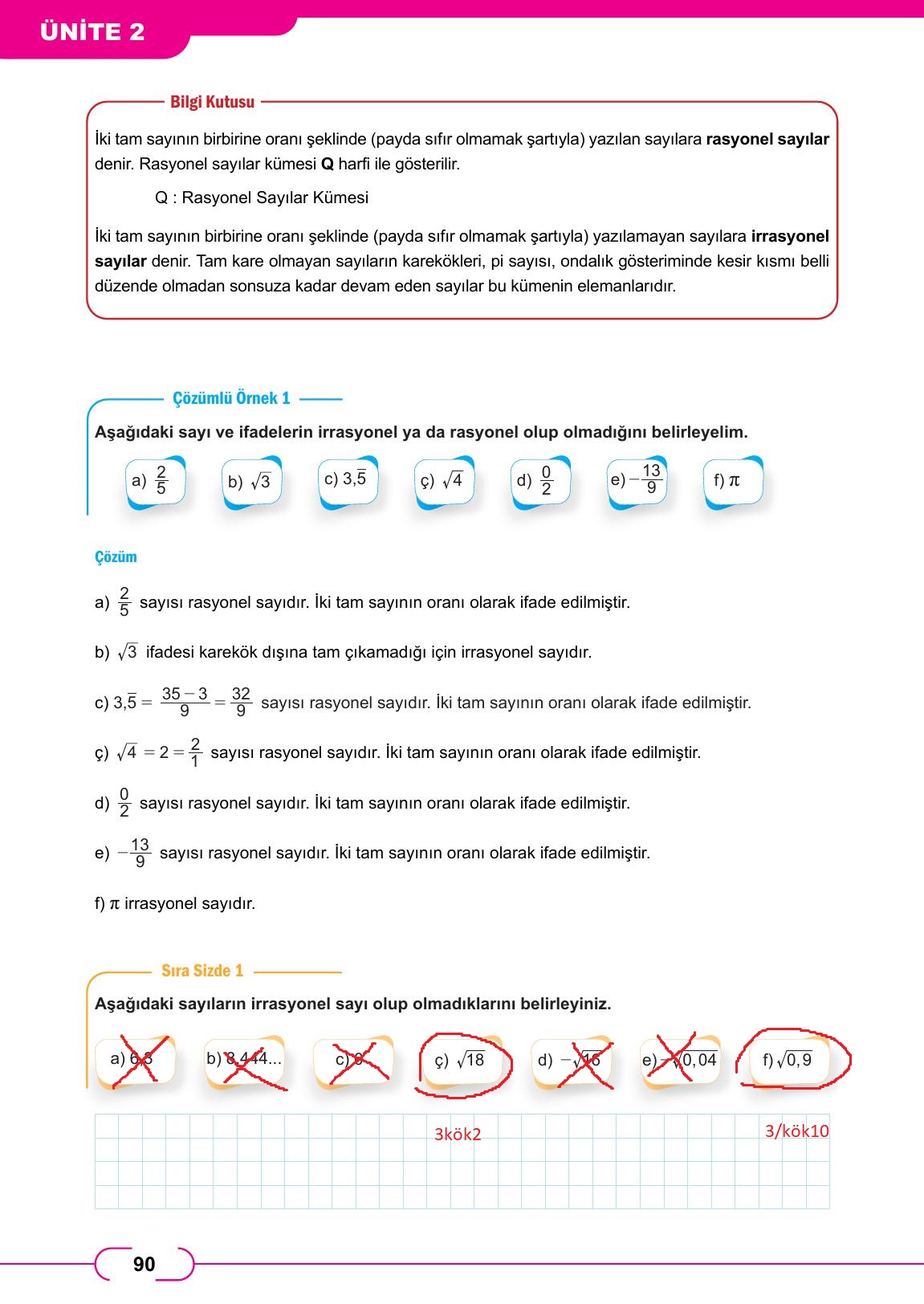 8. Sınıf Meb Yayınları Matematik Ders Kitabı Sayfa 90 Cevapları