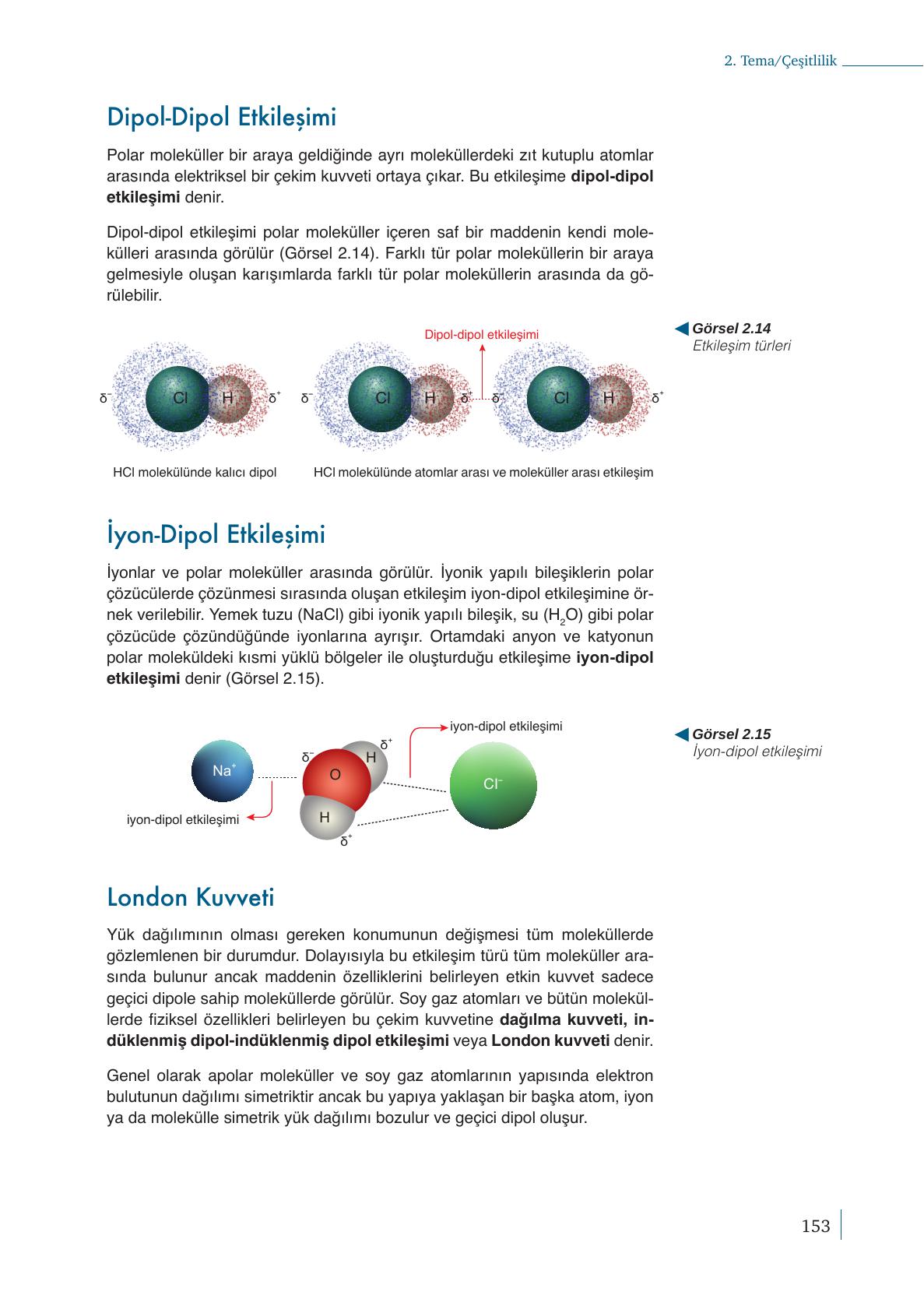 9. Sınıf Meb Yayınları Kimya Ders Kitabı Sayfa 153 Cevapları