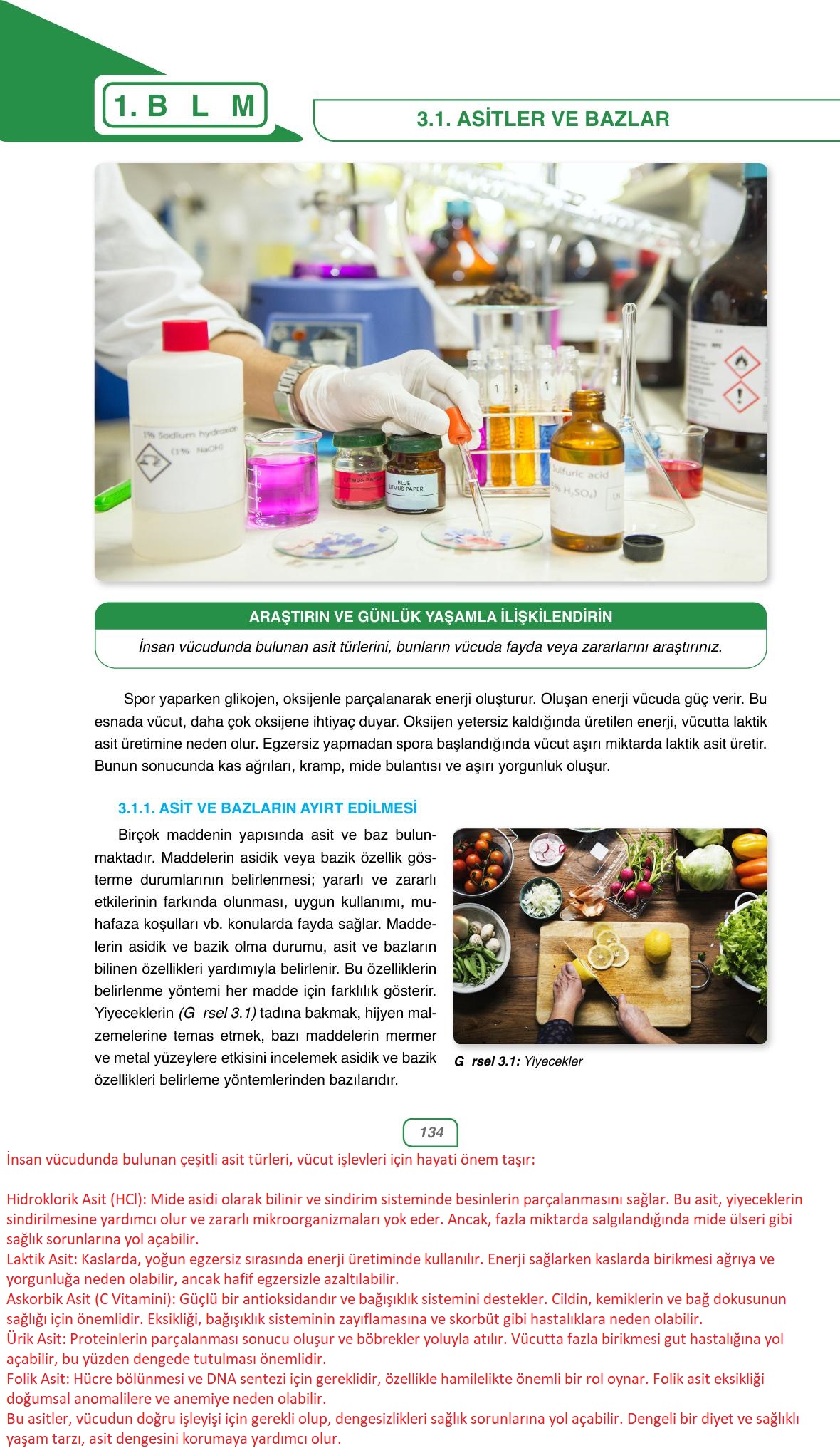 10. Sınıf Ata Yayıncılık Kimya Ders Kitabı Sayfa 134 Cevapları 10. Sınıf Ata Yayıncılık Kimya Ders Kitabı Sayfa 134 Cevapları