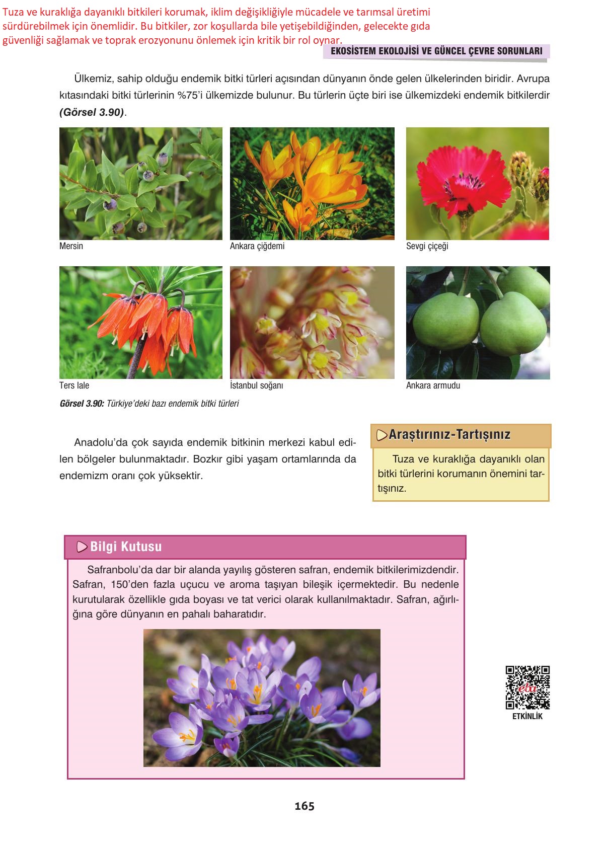 10. Sınıf Dörtel Yayınları Biyoloji Ders Kitabı Sayfa 165 Cevapları 10. Sınıf Dörtel Yayınları Biyoloji Ders Kitabı Sayfa 165 Cevapları