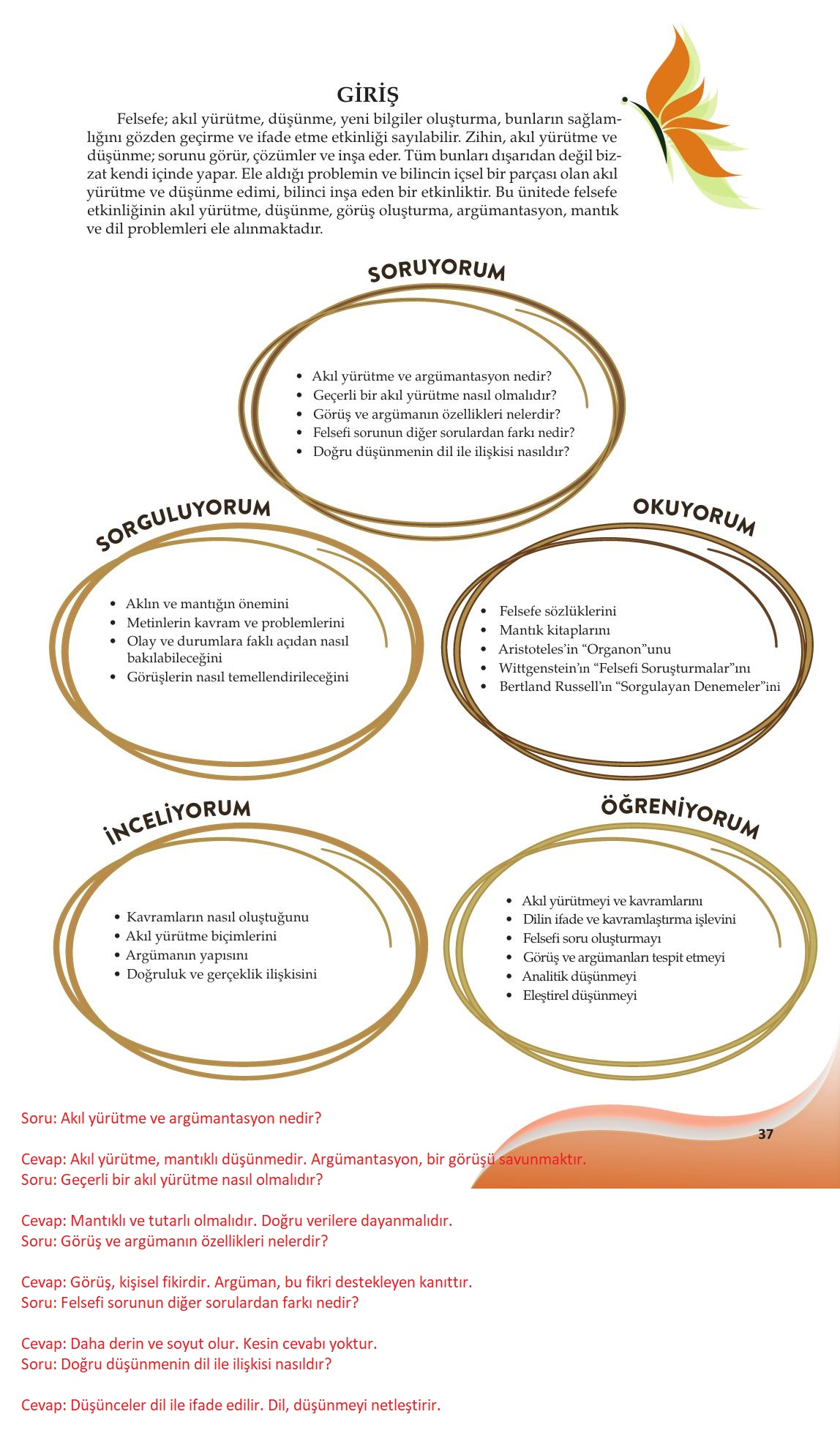 10. Sınıf Meb Yayınları Felsefe Ders Kitabı Sayfa 37 Cevapları 10. Sınıf Meb Yayınları Felsefe Ders Kitabı Sayfa 37 Cevapları