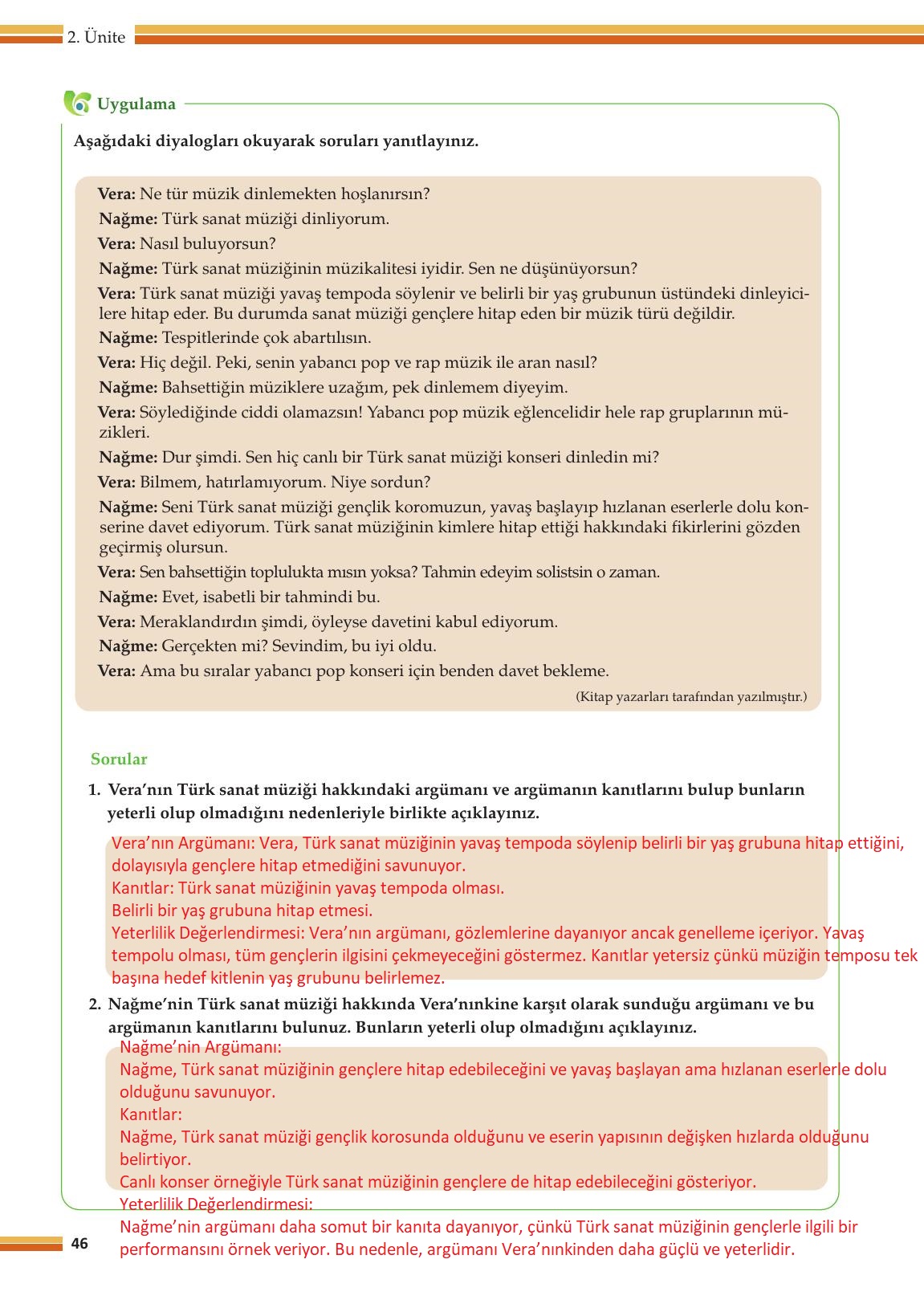 10. Sınıf Meb Yayınları Felsefe Ders Kitabı Sayfa 46 Cevapları