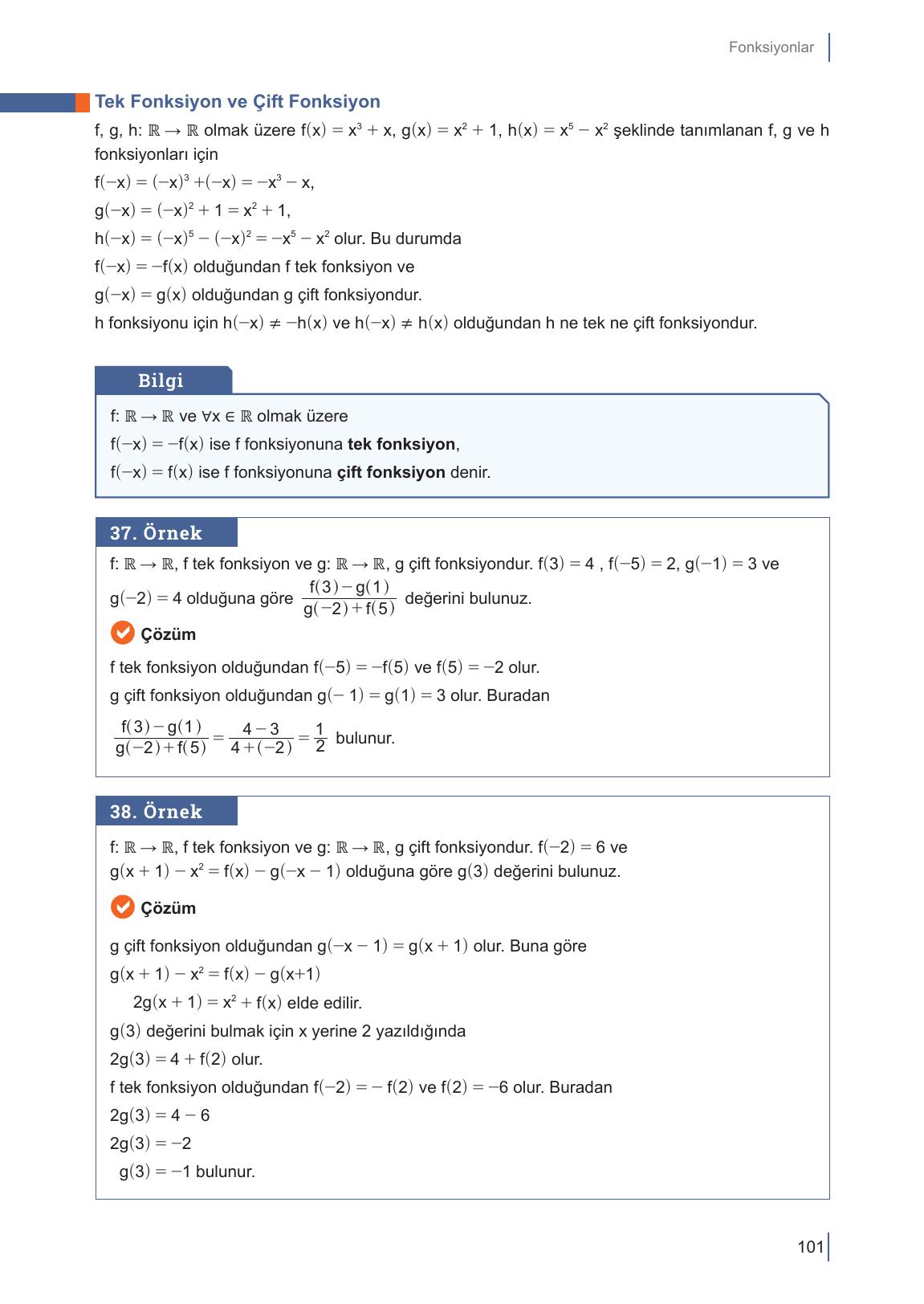 10. Sınıf Meb Yayınları Matematik Ders Kitabı Sayfa 101 Cevapları 10. Sınıf Meb Yayınları Matematik Ders Kitabı Sayfa 101 Cevapları