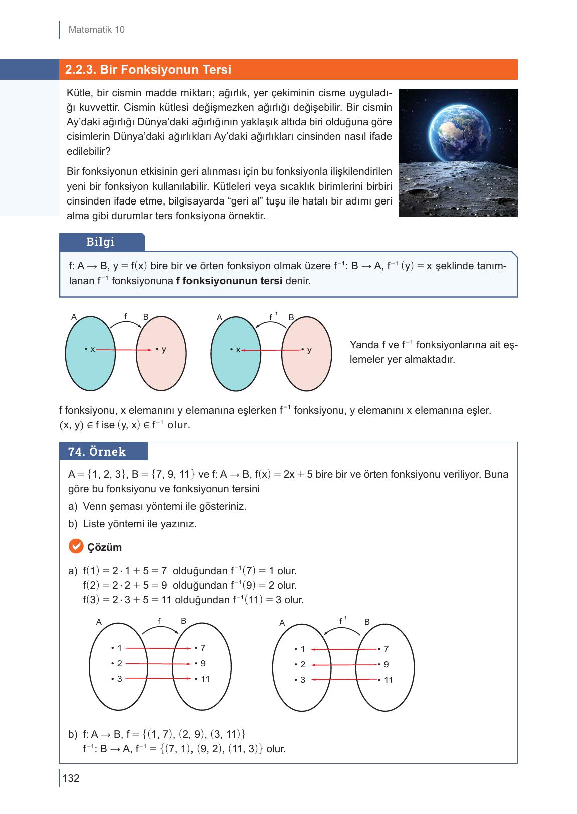 10. Sınıf Meb Yayınları Matematik Ders Kitabı Sayfa 132 Cevapları 10. Sınıf Meb Yayınları Matematik Ders Kitabı Sayfa 132 Cevapları