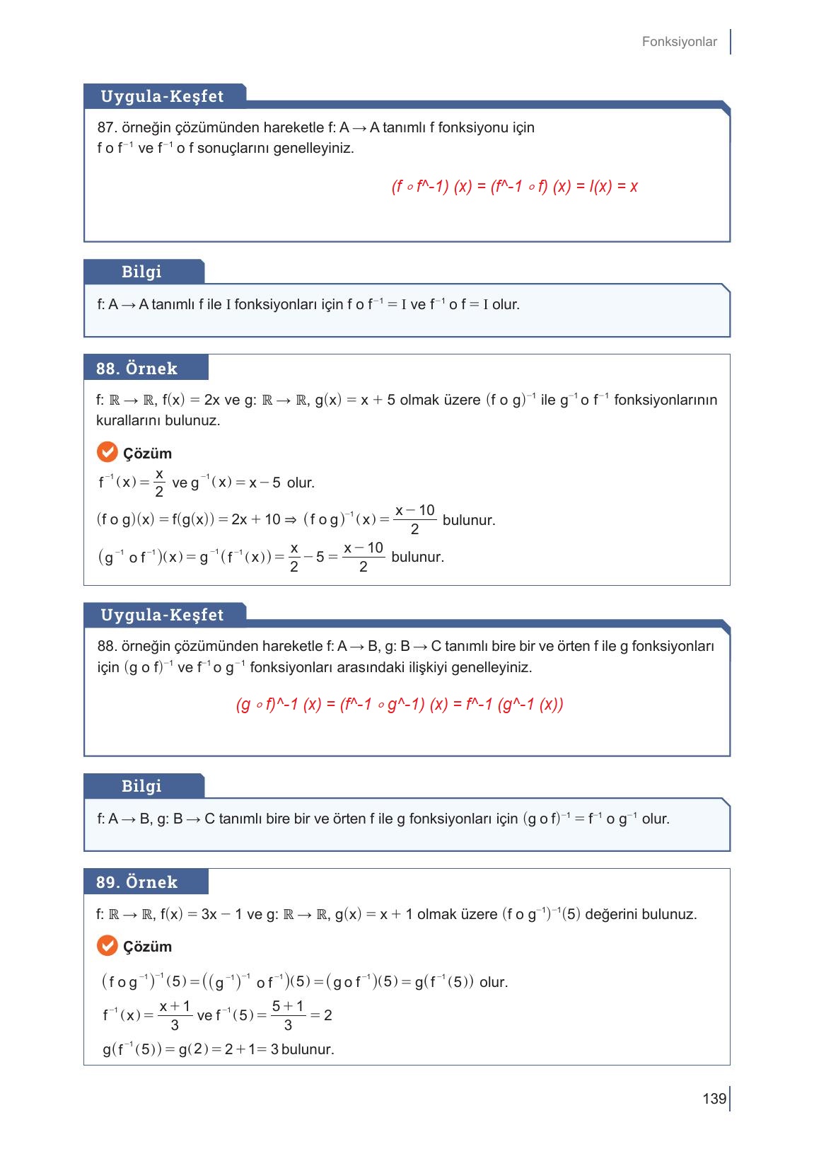 10. Sınıf Meb Yayınları Matematik Ders Kitabı Sayfa 139 Cevapları 10. Sınıf Meb Yayınları Matematik Ders Kitabı Sayfa 139 Cevapları