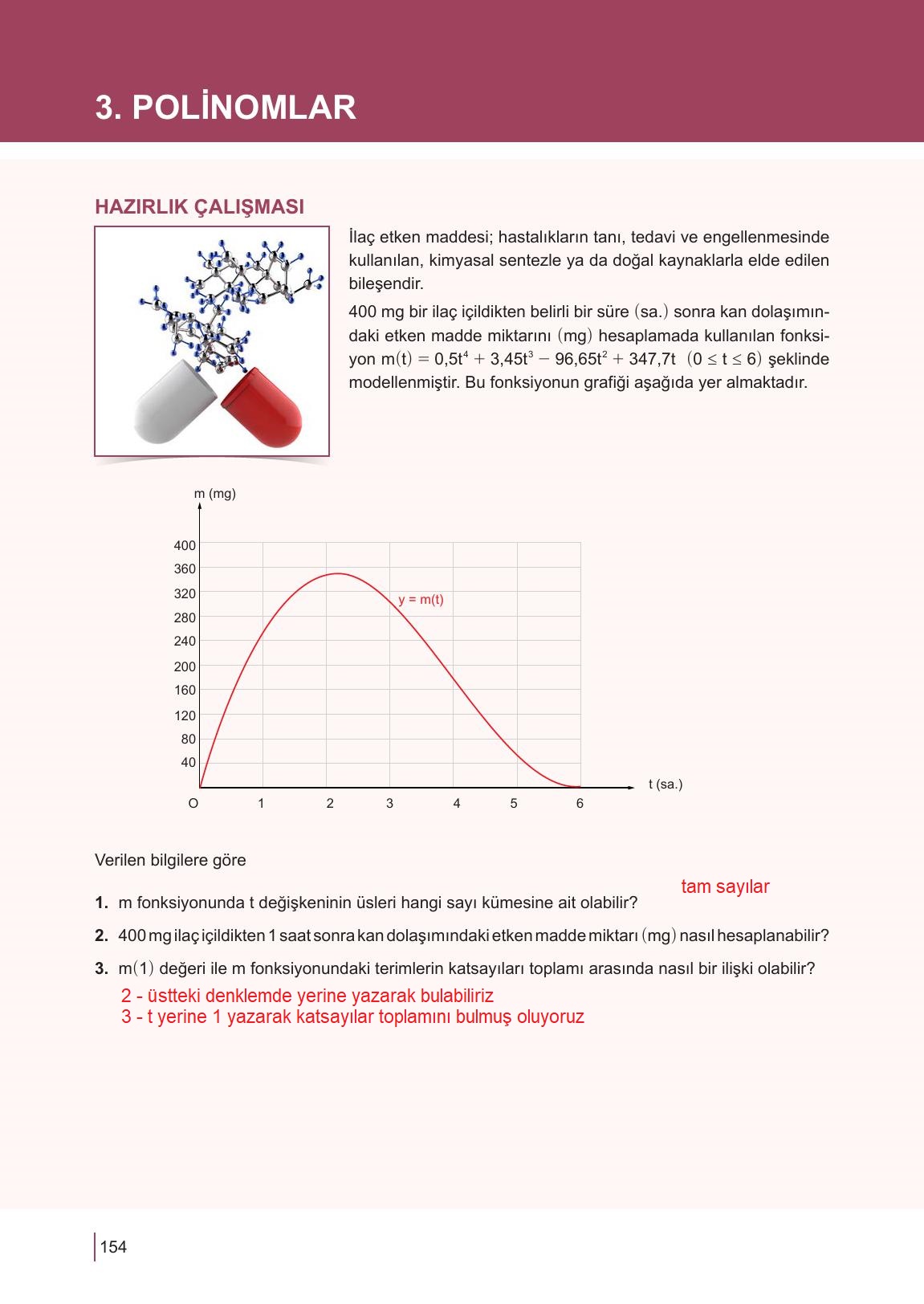 10. Sınıf Meb Yayınları Matematik Ders Kitabı Sayfa 154 Cevapları