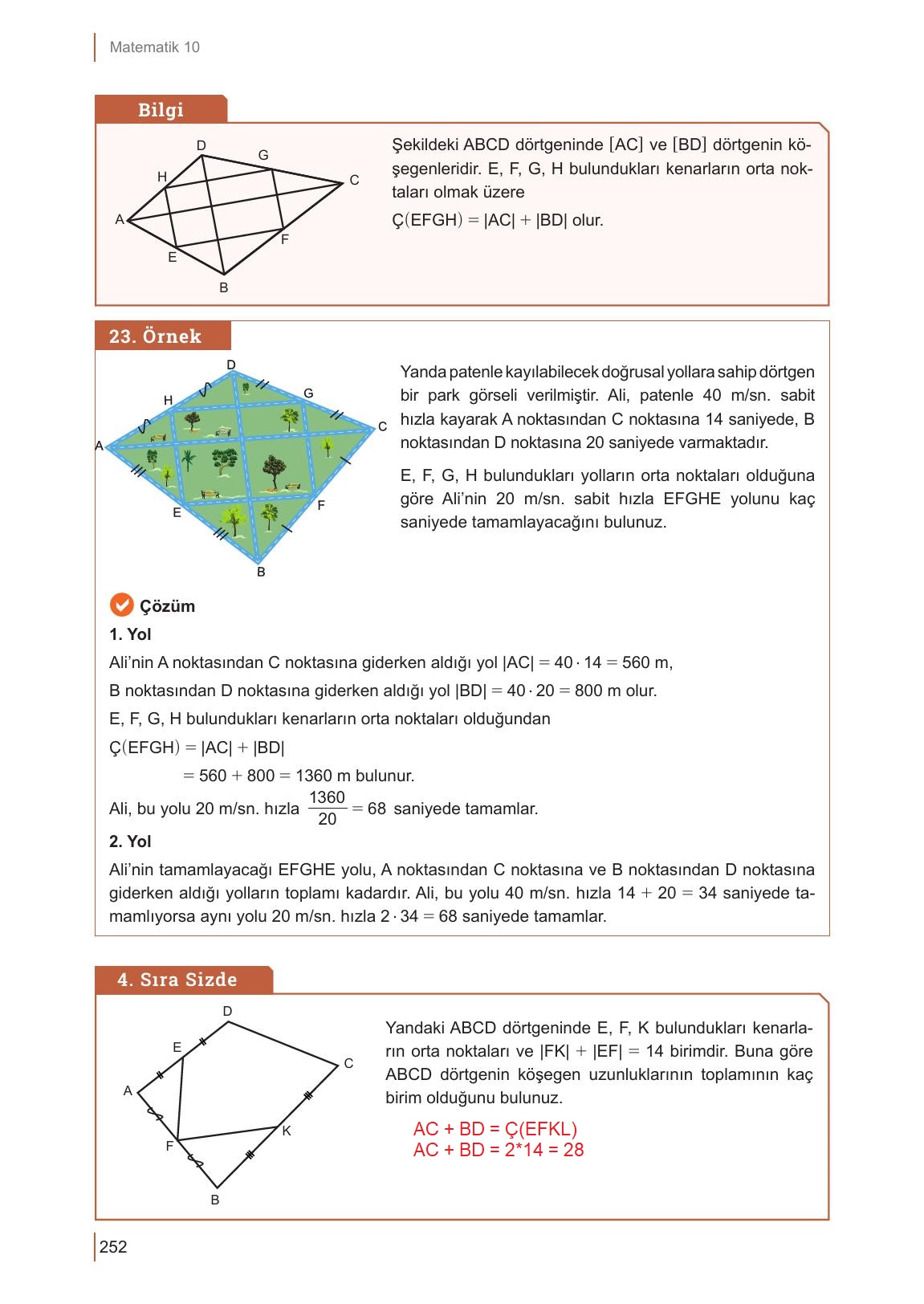 10. Sınıf Meb Yayınları Matematik Ders Kitabı Sayfa 252 Cevapları 10. Sınıf Meb Yayınları Matematik Ders Kitabı Sayfa 252 Cevapları