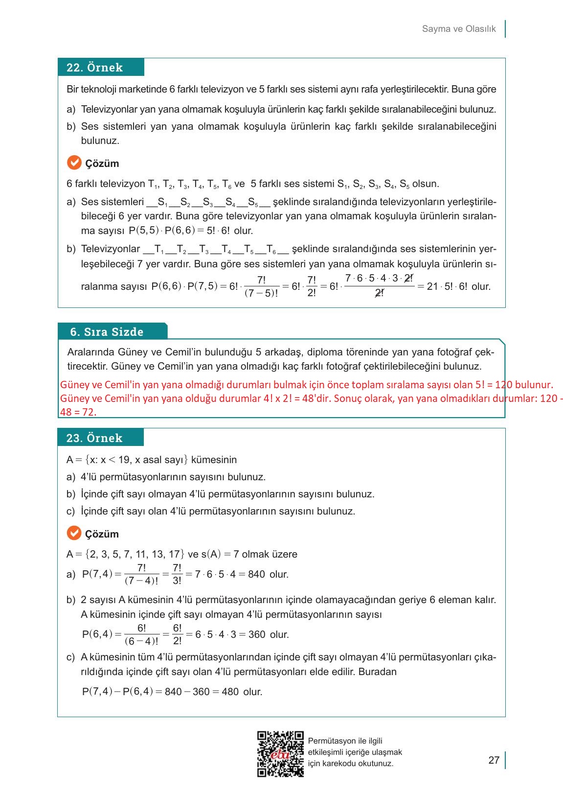 10. Sınıf Meb Yayınları Matematik Ders Kitabı Sayfa 27 Cevapları 10. Sınıf Meb Yayınları Matematik Ders Kitabı Sayfa 27 Cevapları